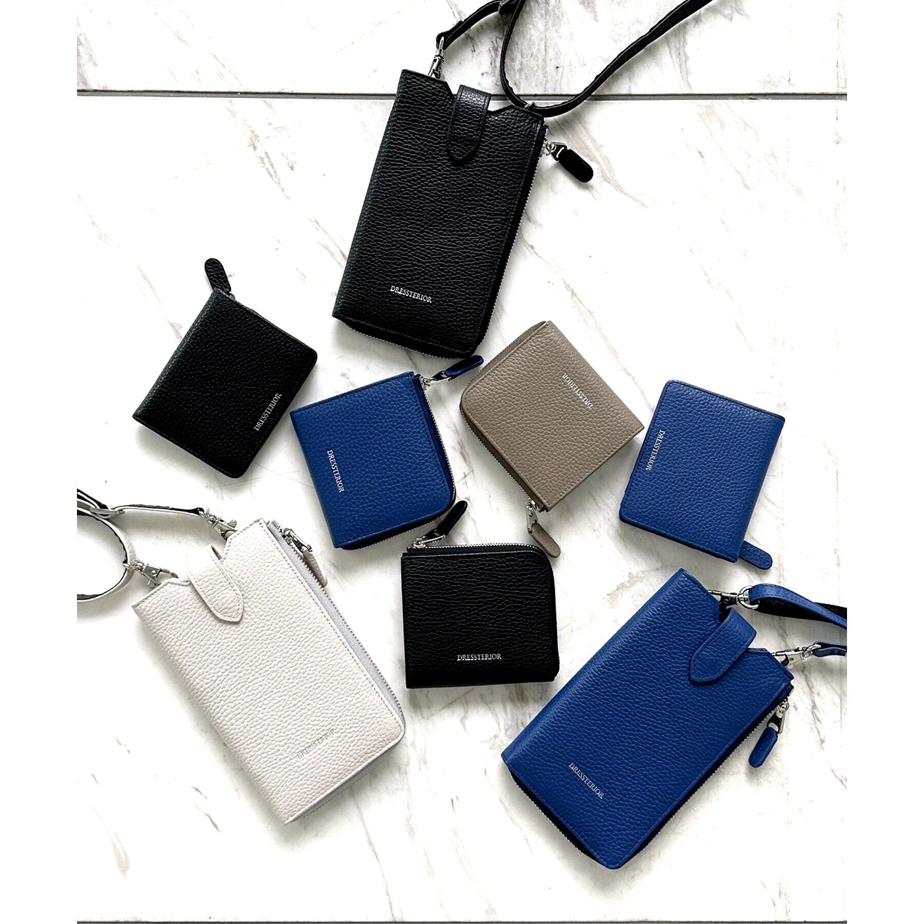 DRESSTERIOR「イタリアレザー ハーフジップウォレット」|財布|