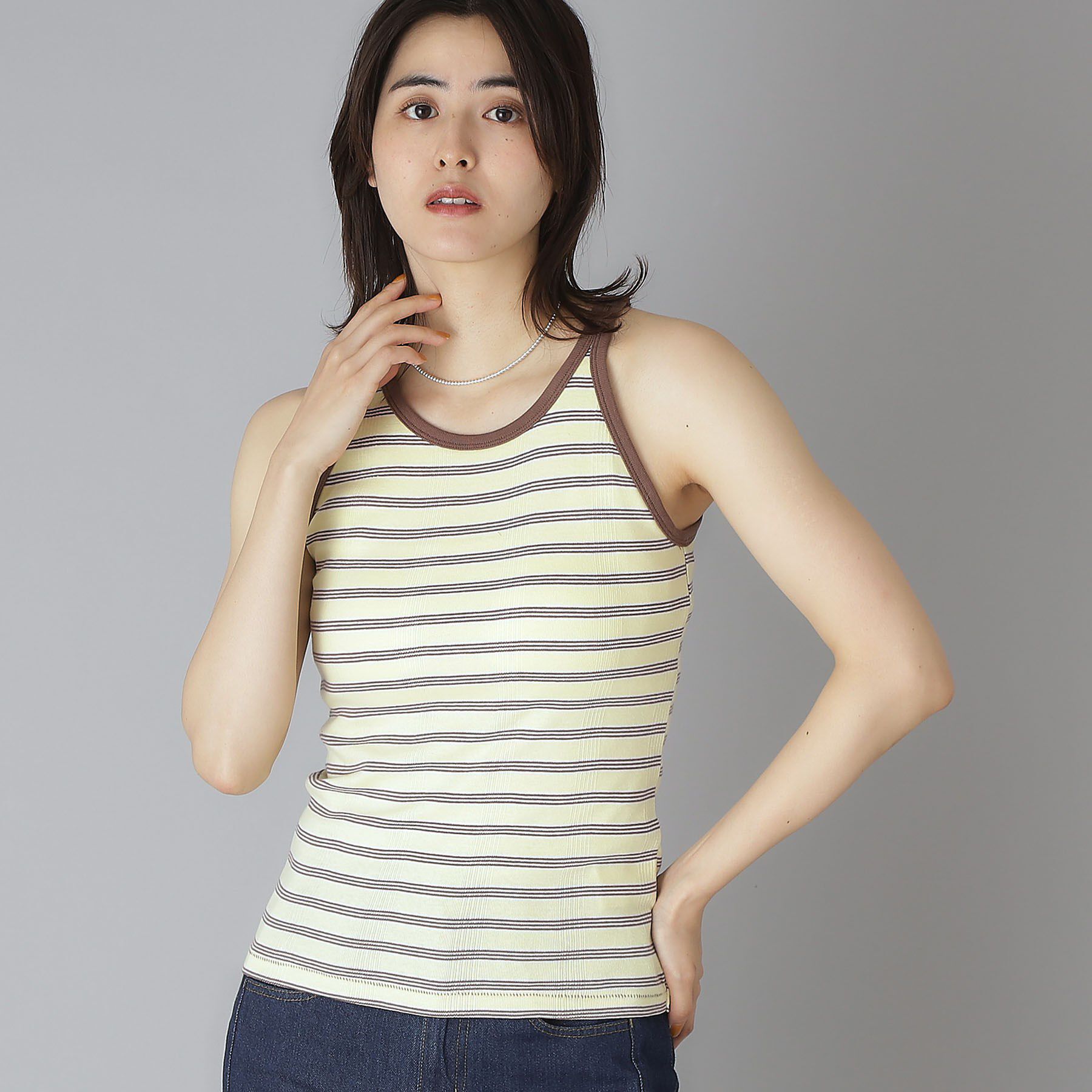 DRESSTERIOR「Robert．P．Miller（ロベルト・ピー・ミラー）Prib A／S タンクトップ」|キャミソール|