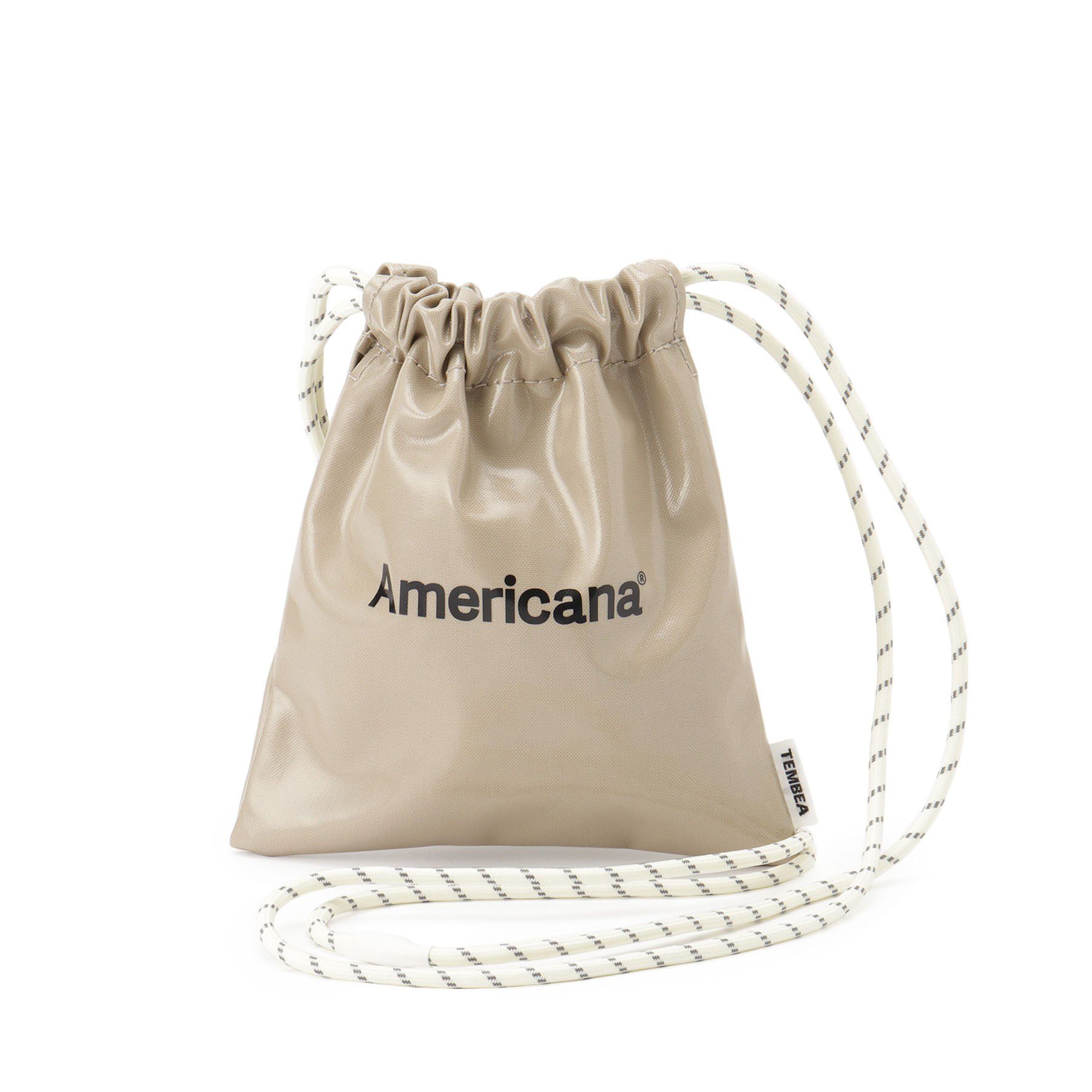 DRESSTERIOR「Americana（アメリカーナ）&times;TEMBEA PVCコーティング巾着」|ハンドバッグ|ライトベージュ(05