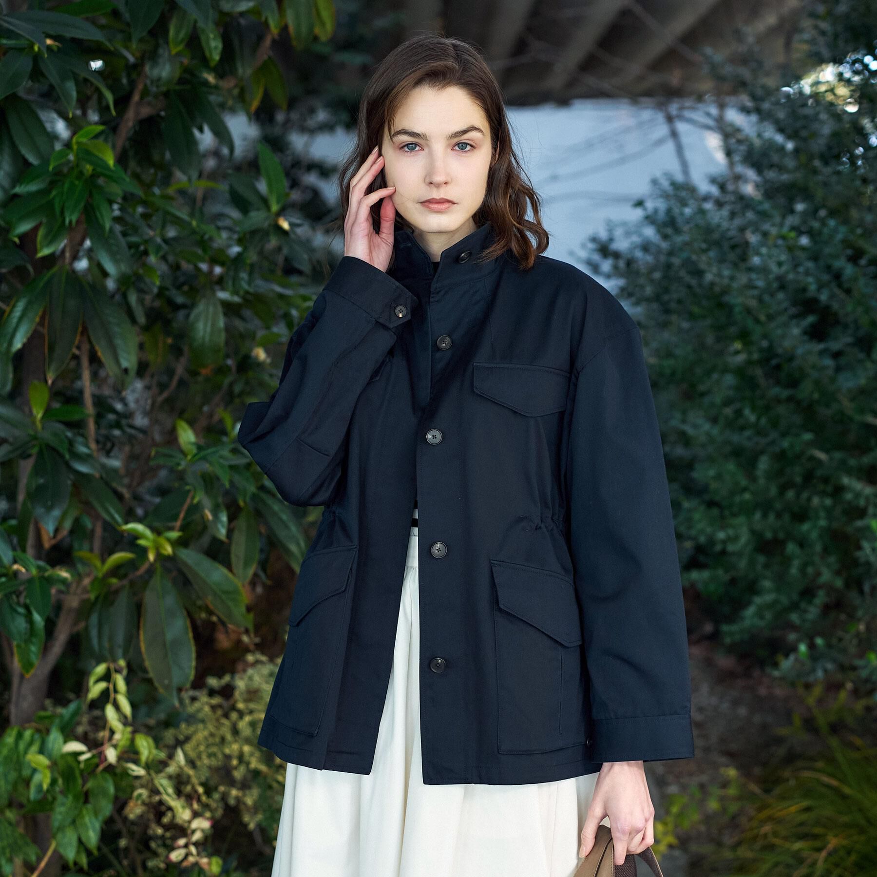 DRESSTERIOR「【ウォッシャブル】コンパクトコットンミリタリーブルゾン」|ブルゾン・スタジャン|