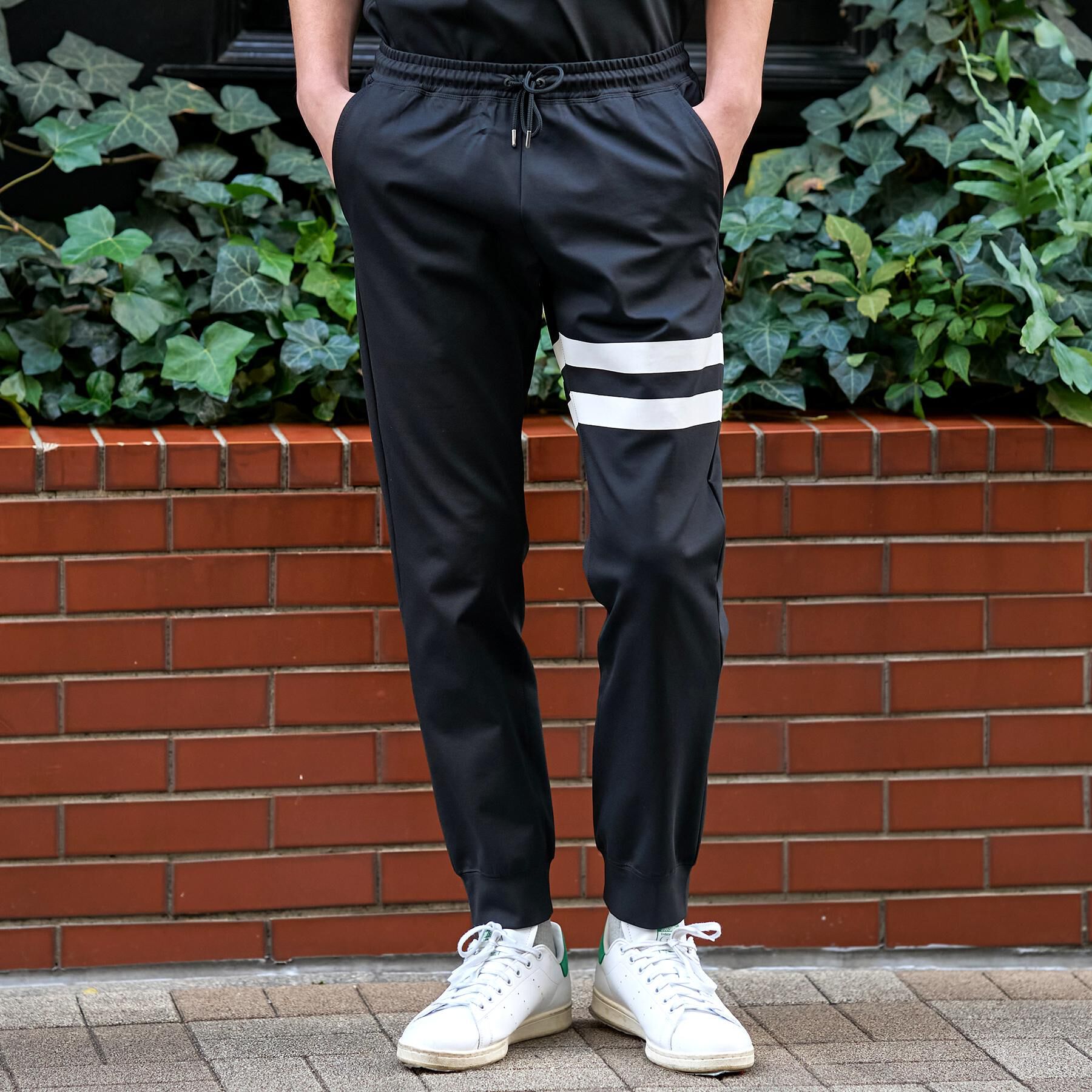 DRESSTERIOR「【接触冷感/セットアップ可/Safari5月号掲載/ウォッシャブル】ドライタッチ ハイカウントジョガ」|その他|ブラック(019)