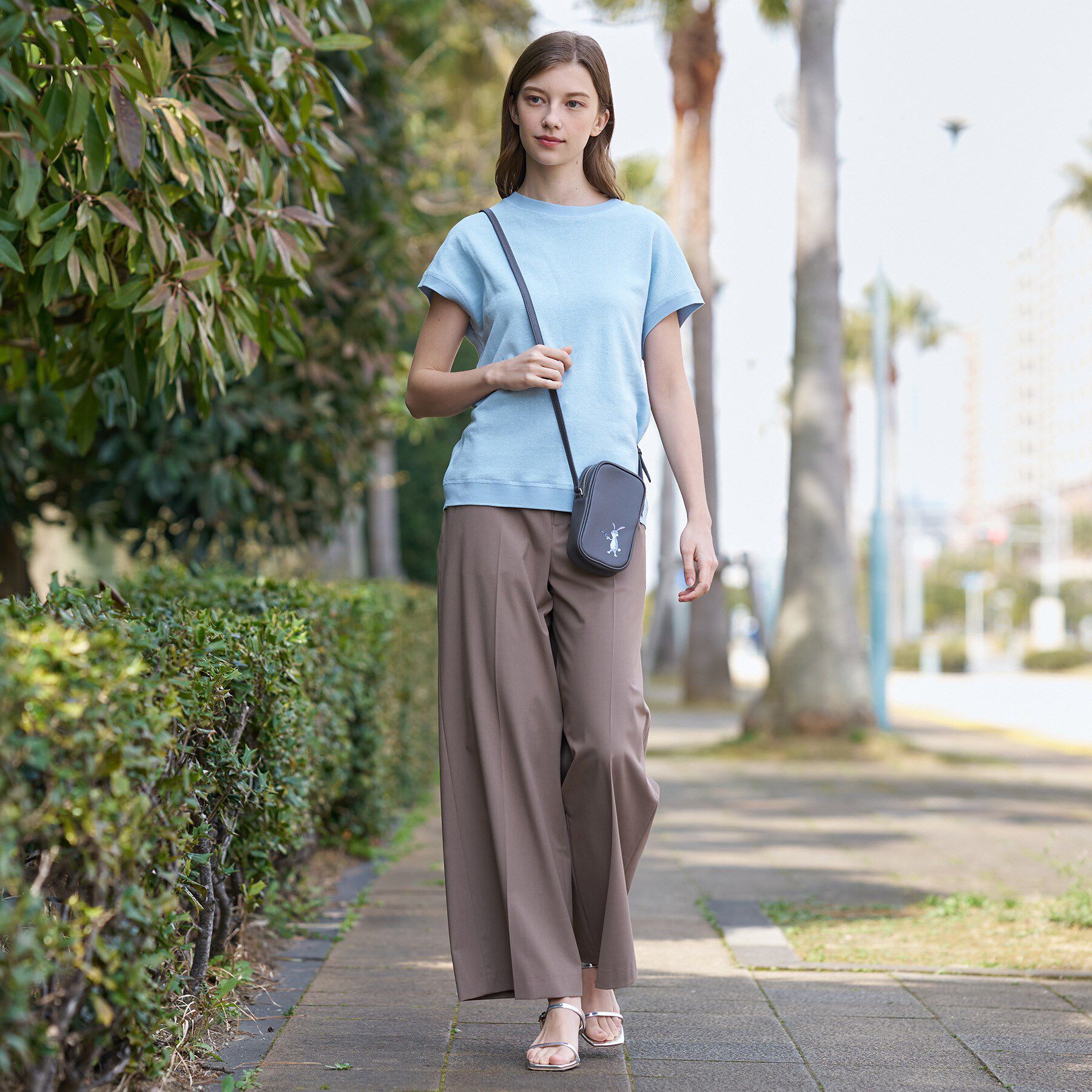 DRESSTERIOR「【ウォッシャブル／セットアップ可】リネン混裏毛フレンチプルオーバー」|Tシャツ・カットソー|