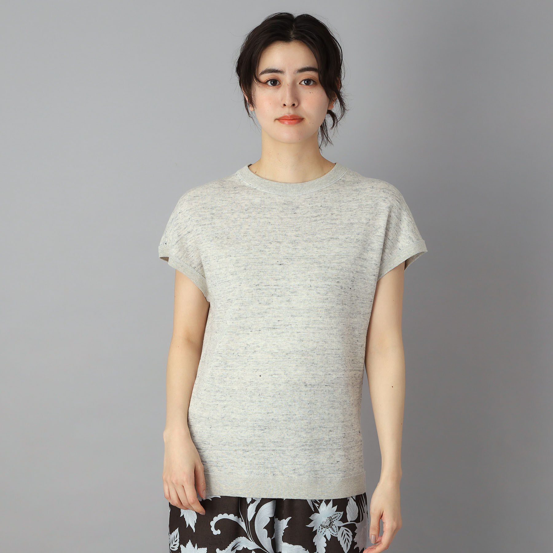 DRESSTERIOR「【ウォッシャブル／セットアップ可】リネン混裏毛フレンチプルオーバー」|Tシャツ・カットソー|