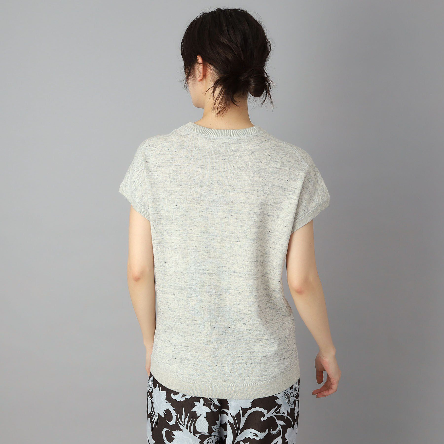 DRESSTERIOR「【ウォッシャブル／セットアップ可】リネン混裏毛フレンチプルオーバー」|Tシャツ・カットソー|