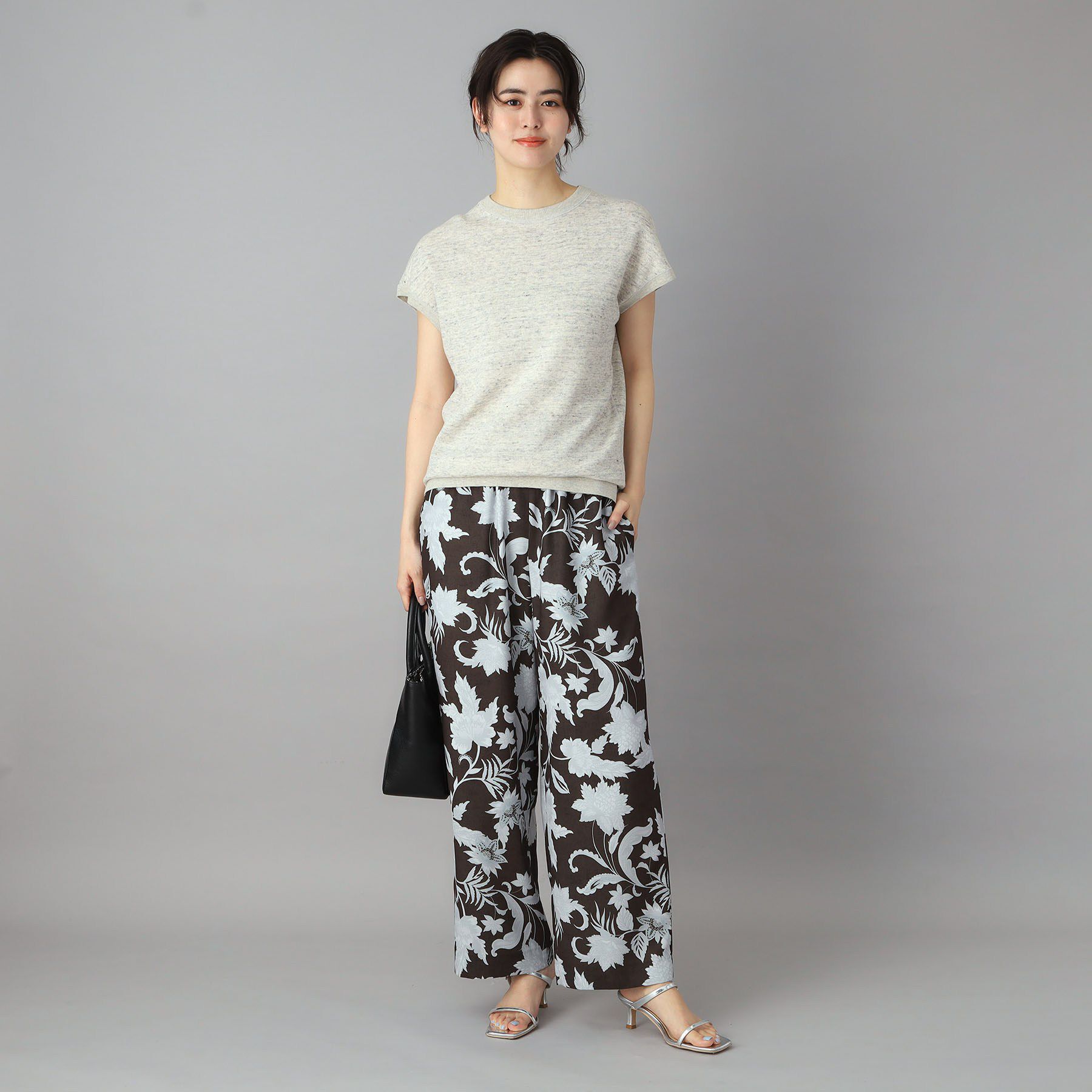 DRESSTERIOR「【ウォッシャブル／セットアップ可】リネン混裏毛フレンチプルオーバー」|Tシャツ・カットソー|