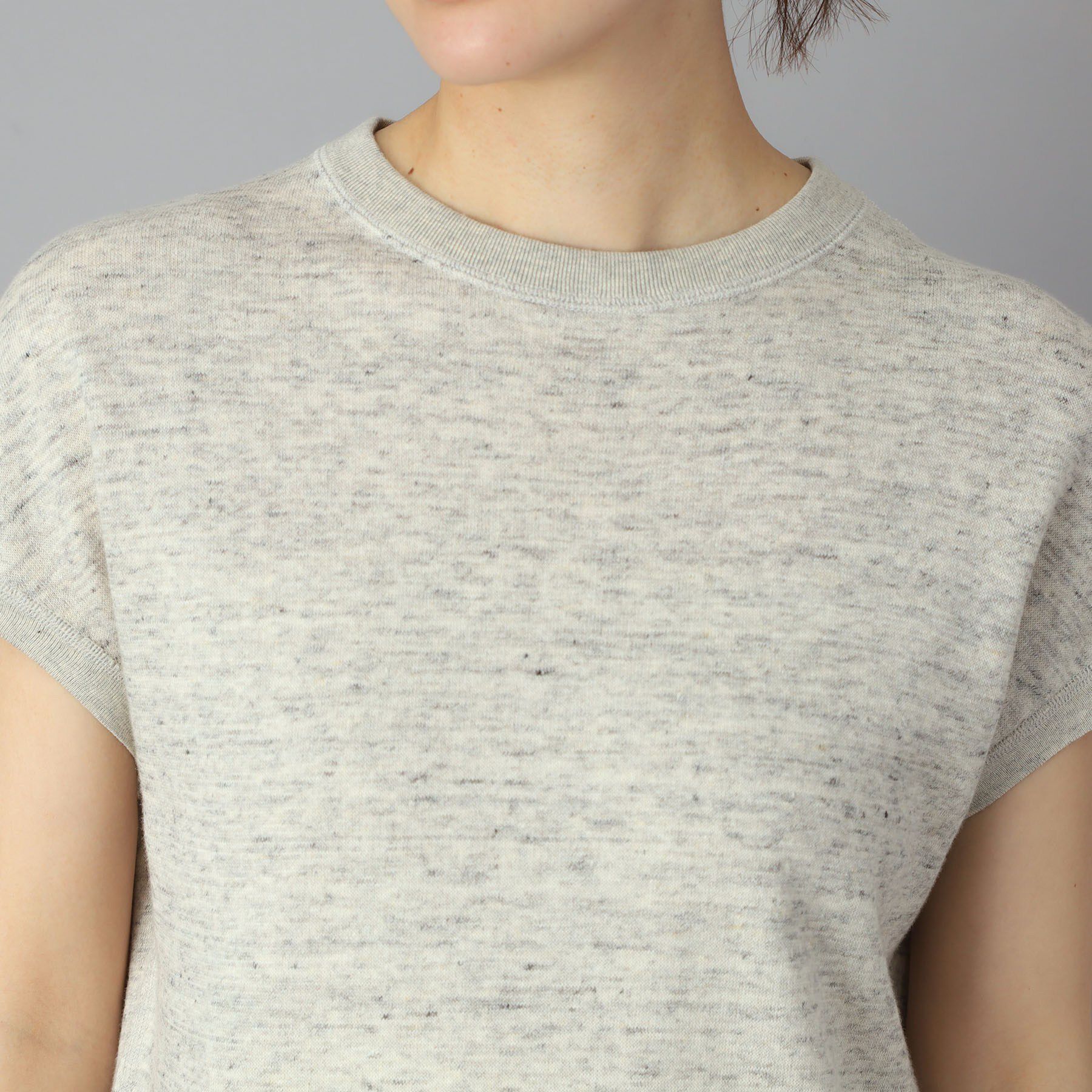 DRESSTERIOR「【ウォッシャブル／セットアップ可】リネン混裏毛フレンチプルオーバー」|Tシャツ・カットソー|