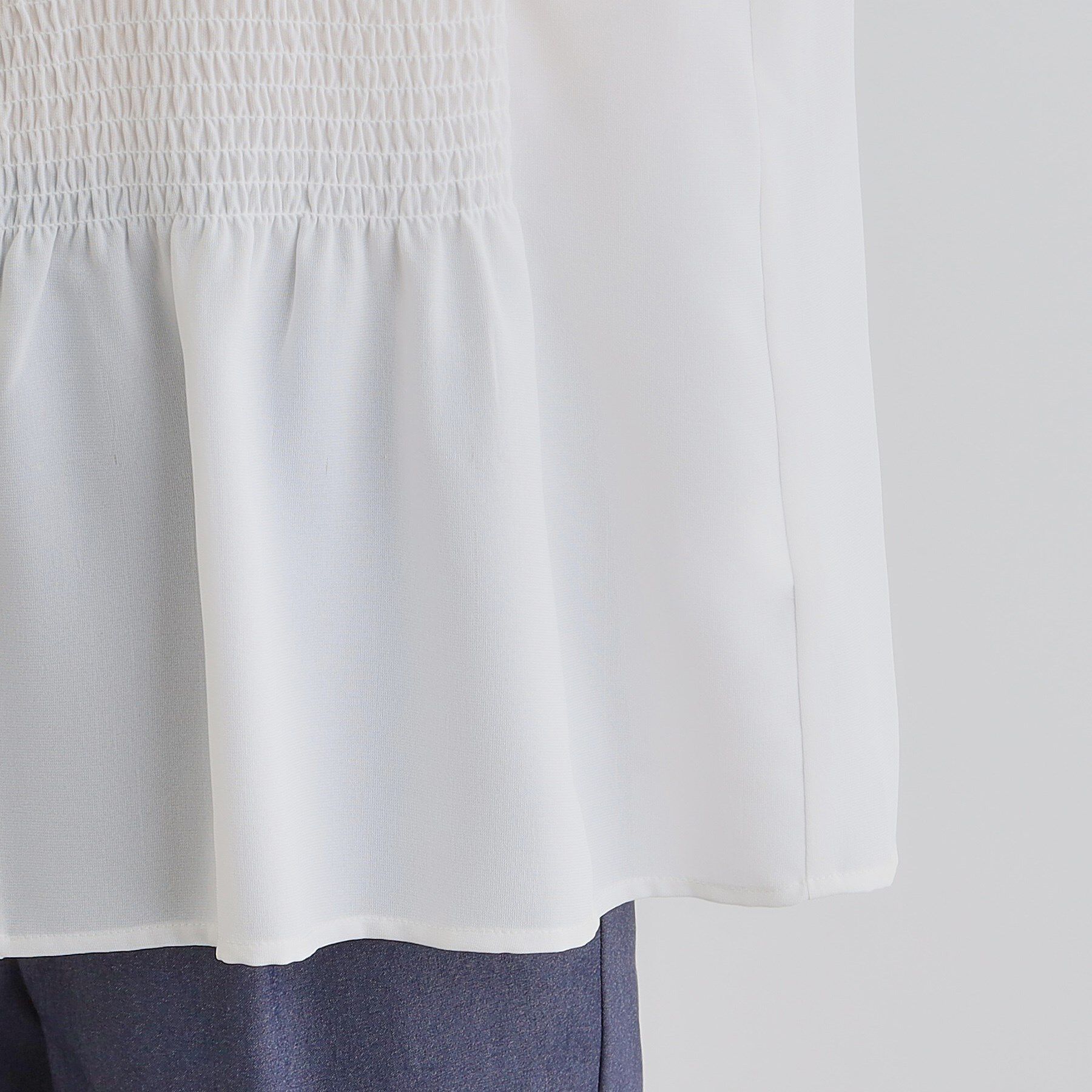 grove「大人の抜け感シアースラブシャーリングブラウス」|シャツ・ブラウス|