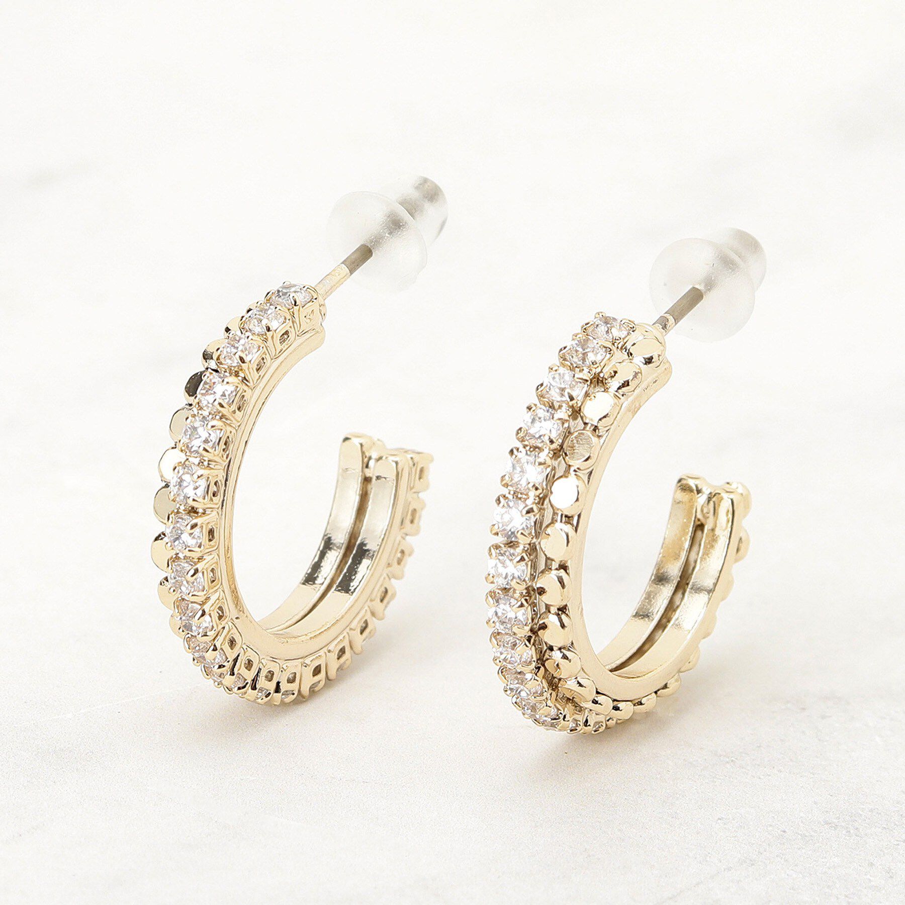 grove「キラキラフープピアス」|ピアス|