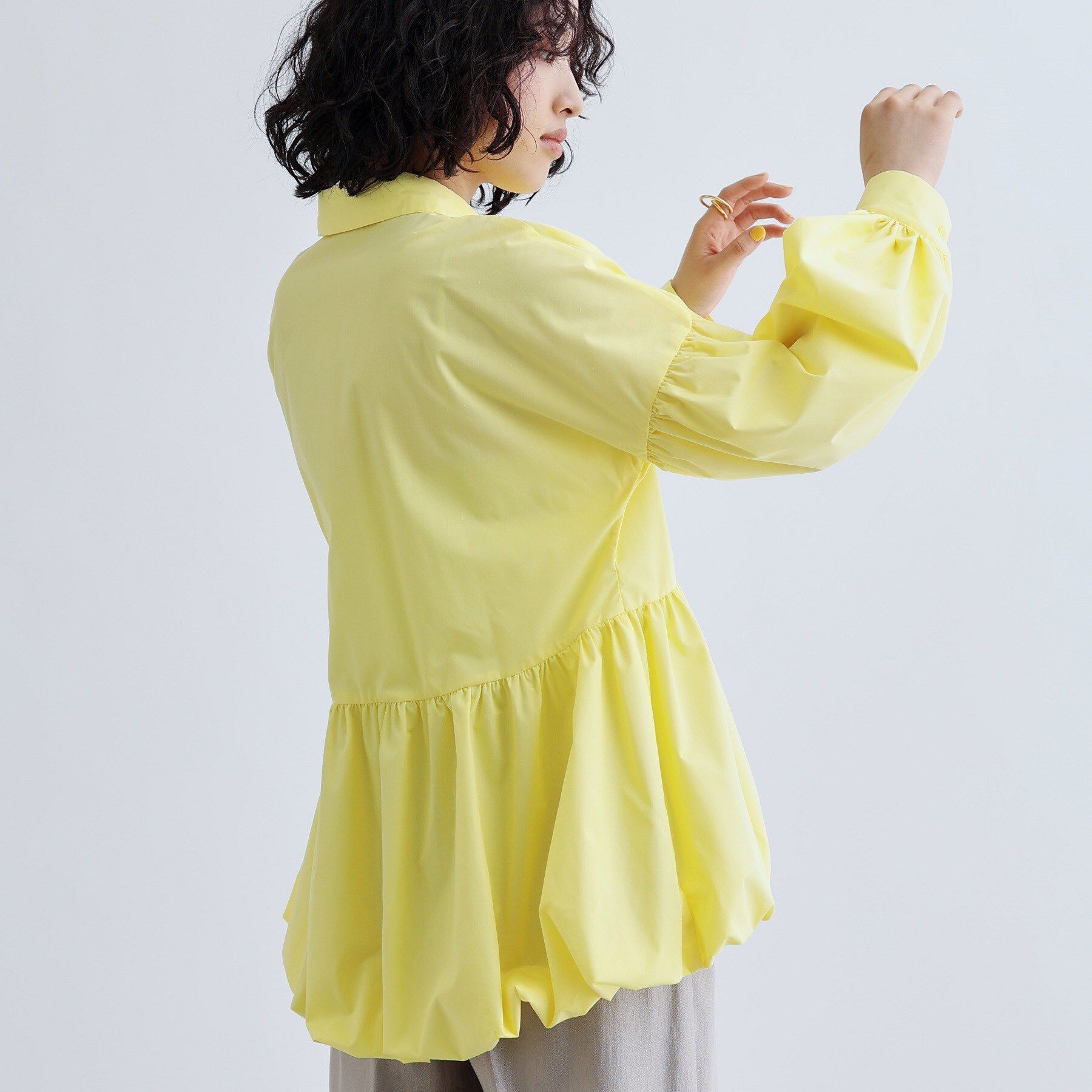 GALLEST「バルーンペプラムブラウス」|シャツ・ブラウス|