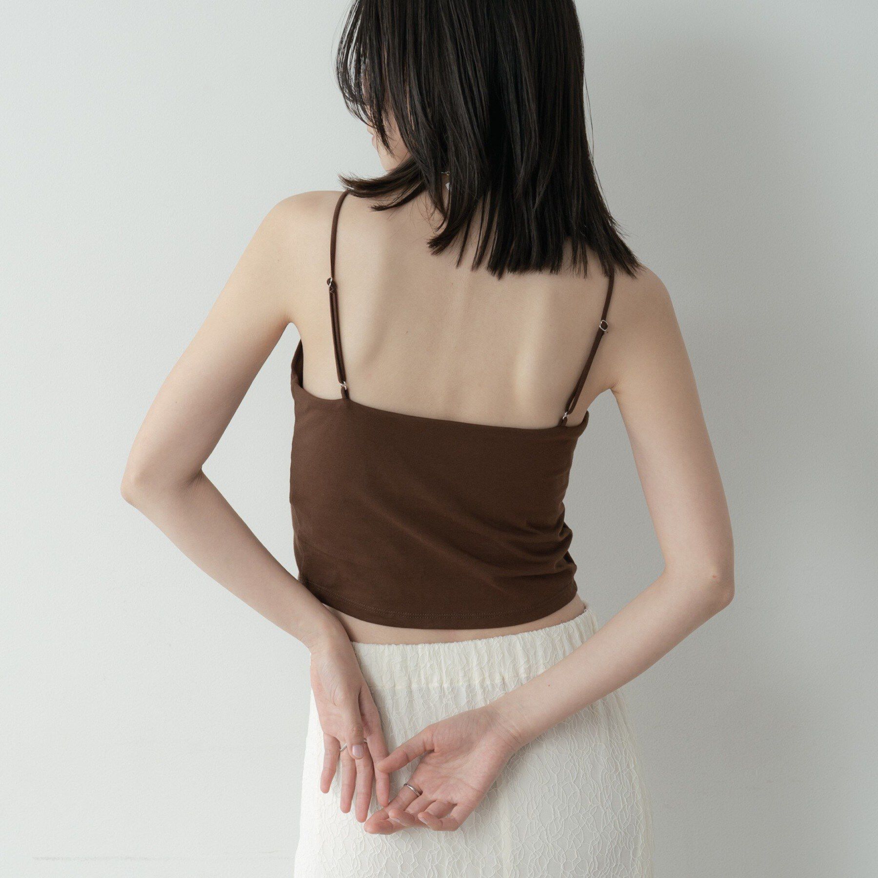 GALLEST「カップ付きクロップドキャミ」|キャミソール|