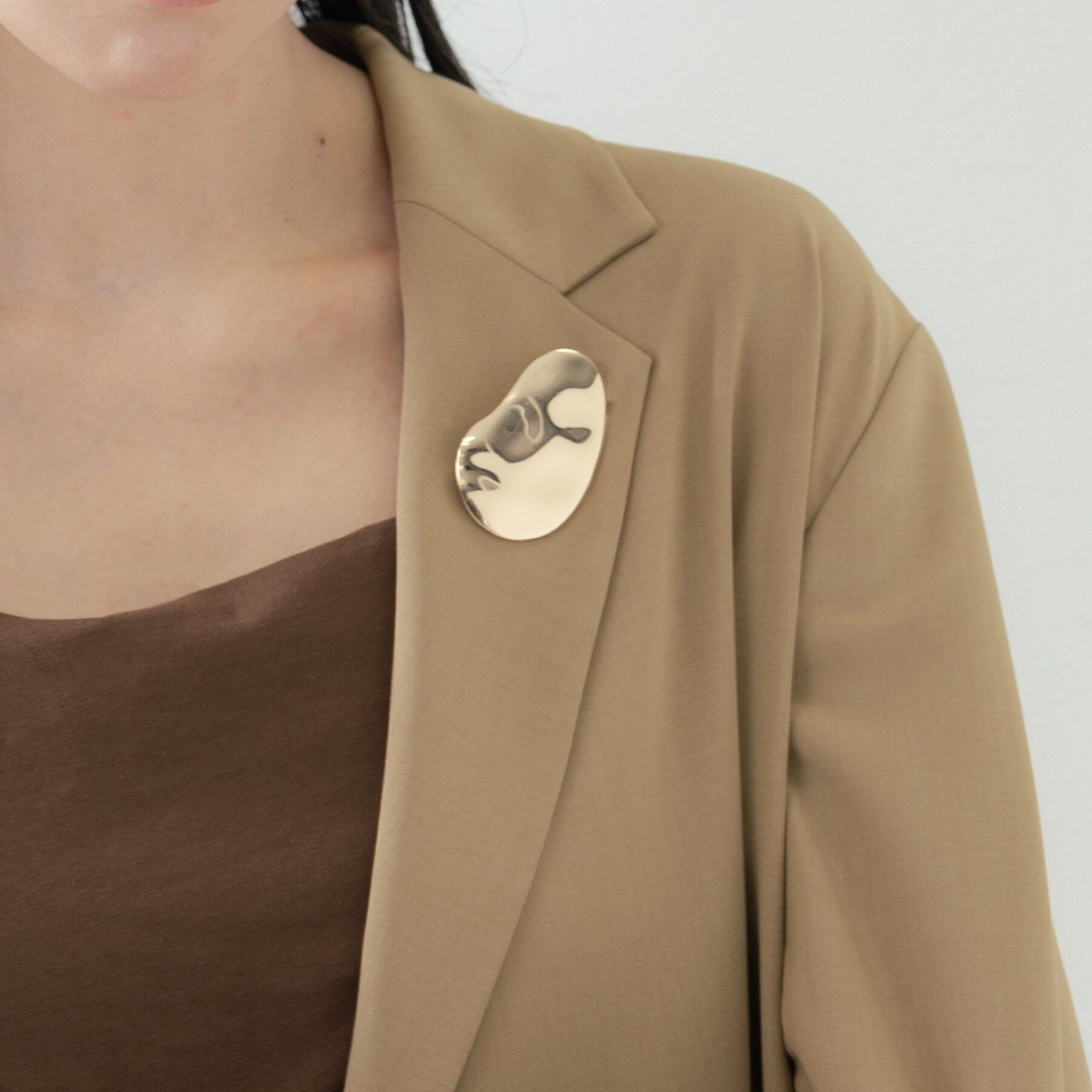 GALLEST「オーガニックシェイプブローチ」|ブローチ・コサージュ|ゴールド(407)