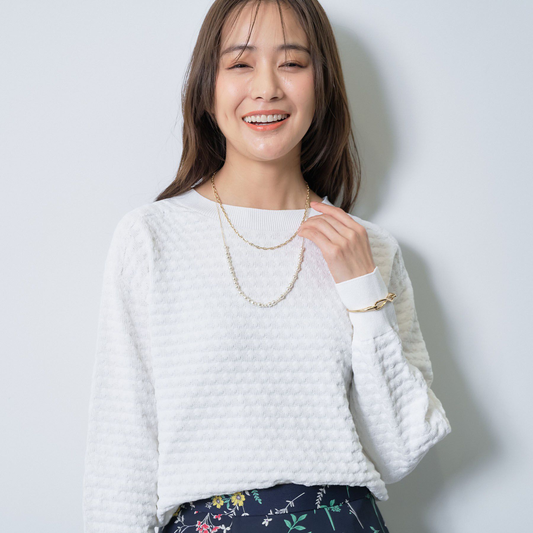 INDIVI「【洗える／凹凸編み】ジャカードニット」|ニット・セーター|