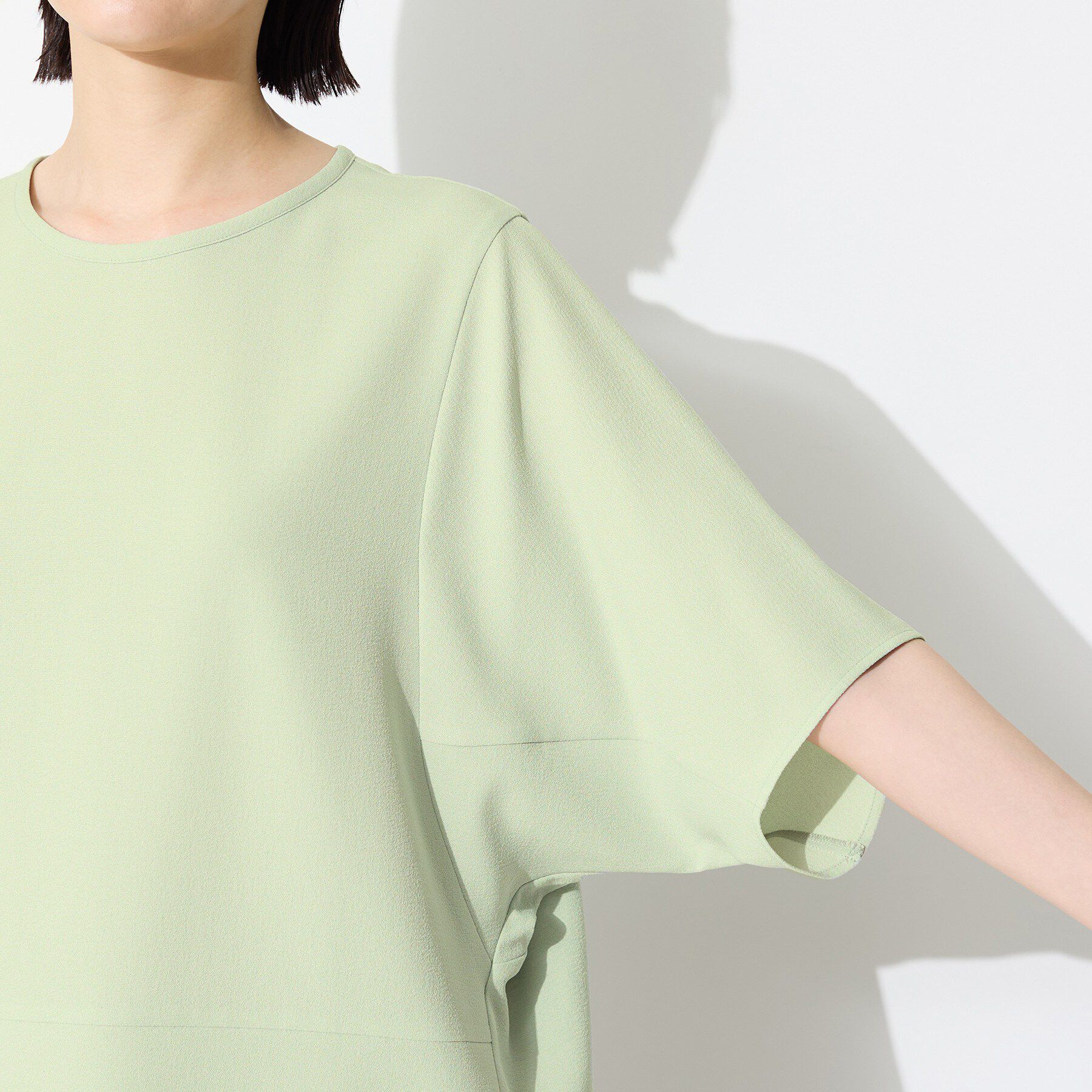 INDIVI「【洗える／2WAY／裾ドロスト付き】 ドルマンスリーブチュニックトップス」|Tシャツ・カットソー|