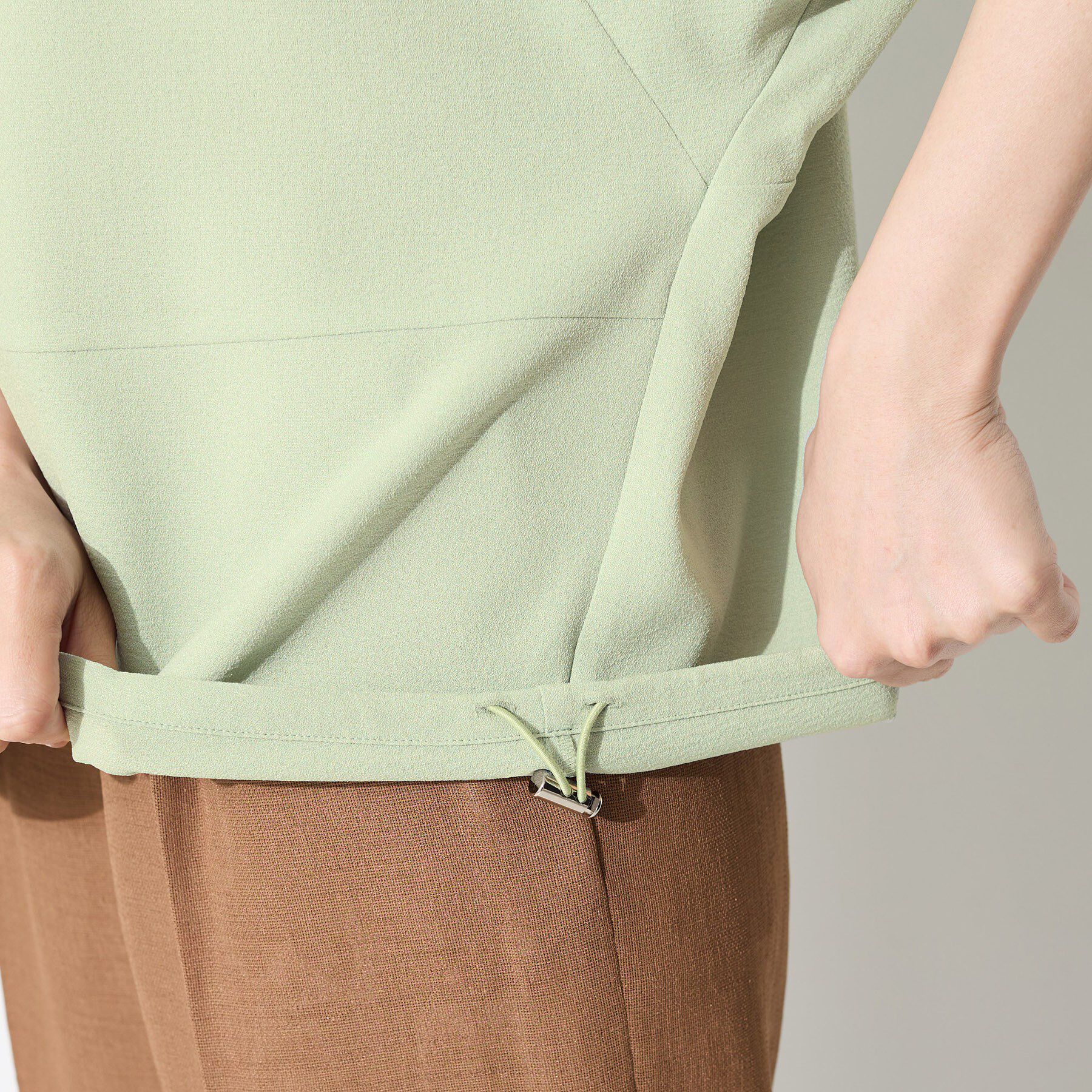 INDIVI「【洗える／2WAY／裾ドロスト付き】 ドルマンスリーブチュニックトップス」|Tシャツ・カットソー|