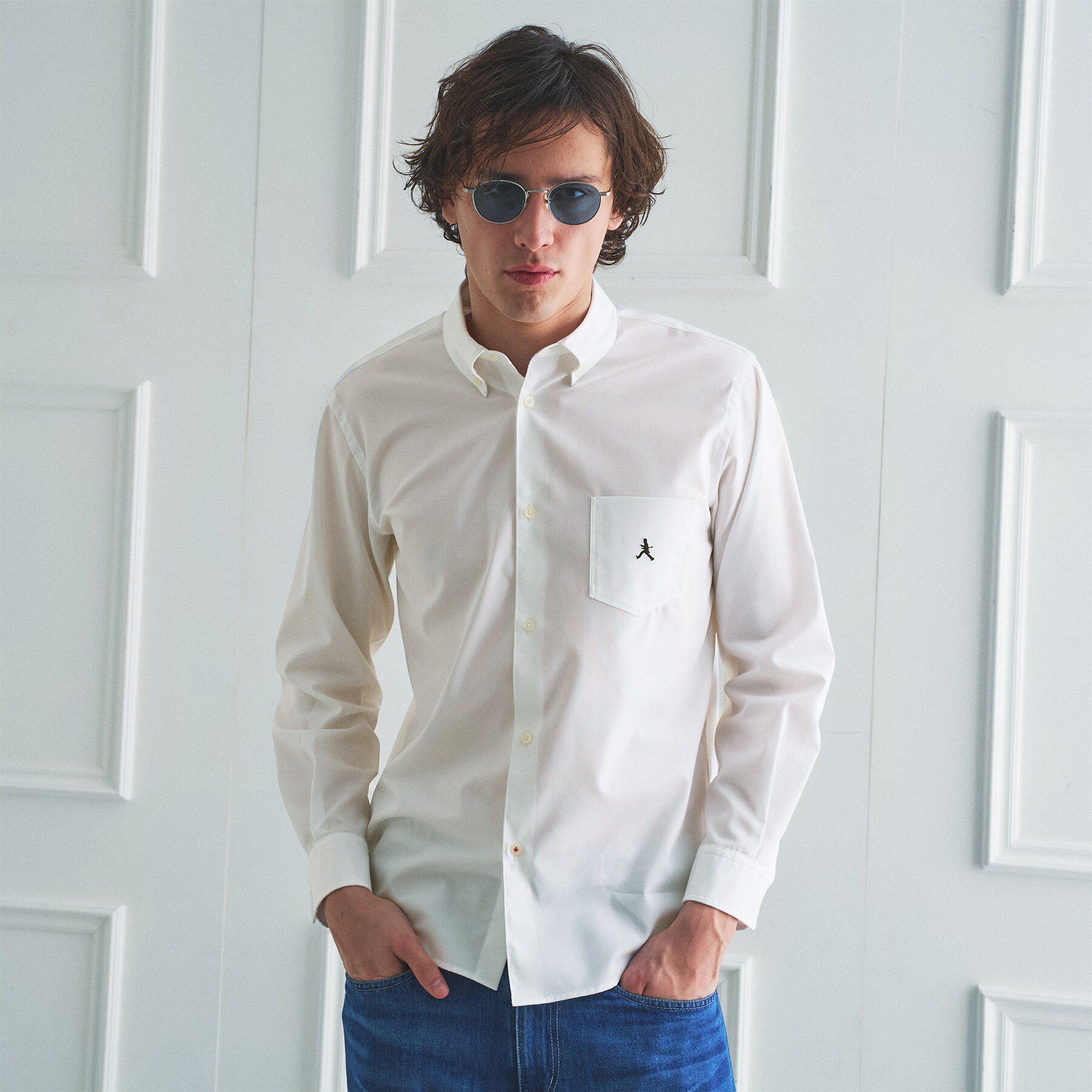 TAKEO KIKUCHI「【BOWLER HAT LABEL】ボーラーハットウォーカー刺繍 ボタンダウンシャツ」|シャツ・ブラウス|