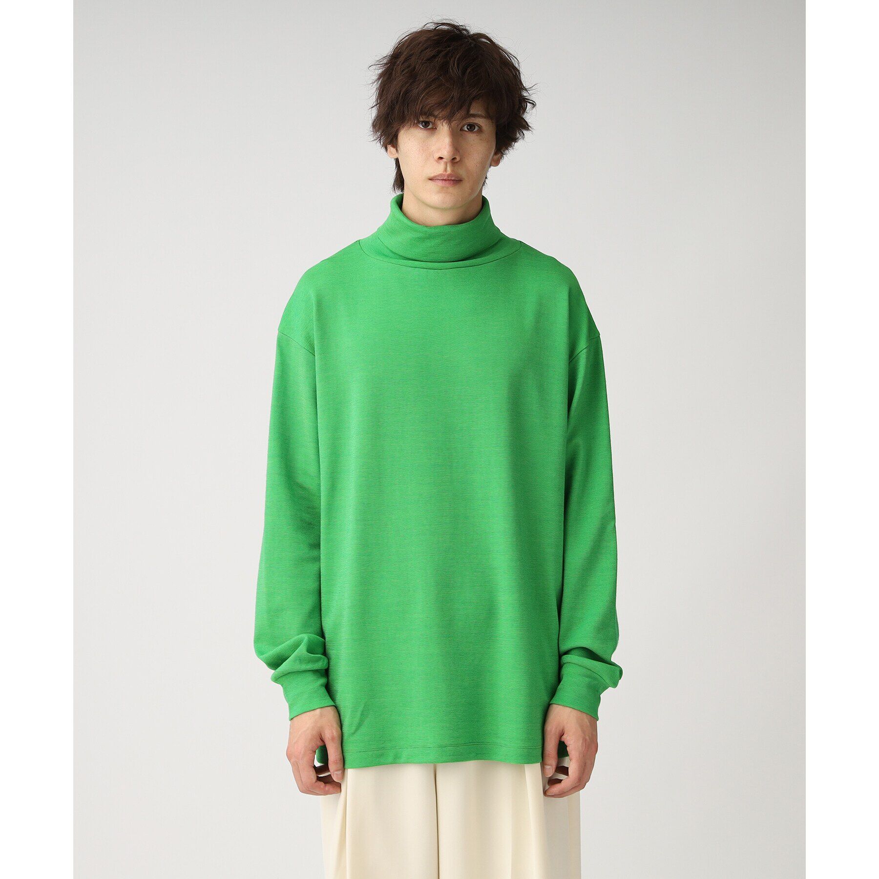 tk.TAKEO KIKUCHI「【S～3L】ミラノリブタートルネックニットソー（ユニセックスアイテム）」|Tシャツ・カットソー|