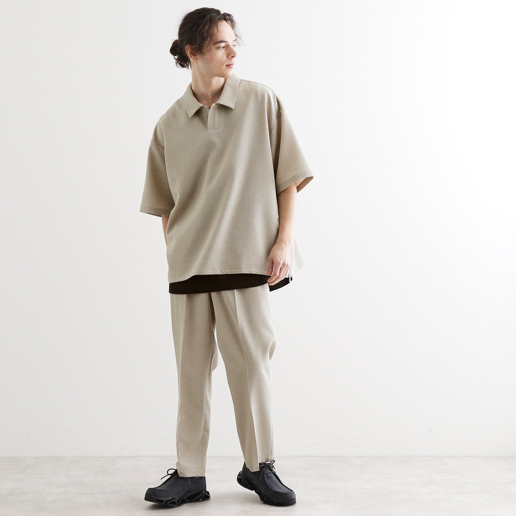 tk.TAKEO KIKUCHI「【セットアップ対応】テッククレープスキッパーシャツ」|シャツ・ブラウス|