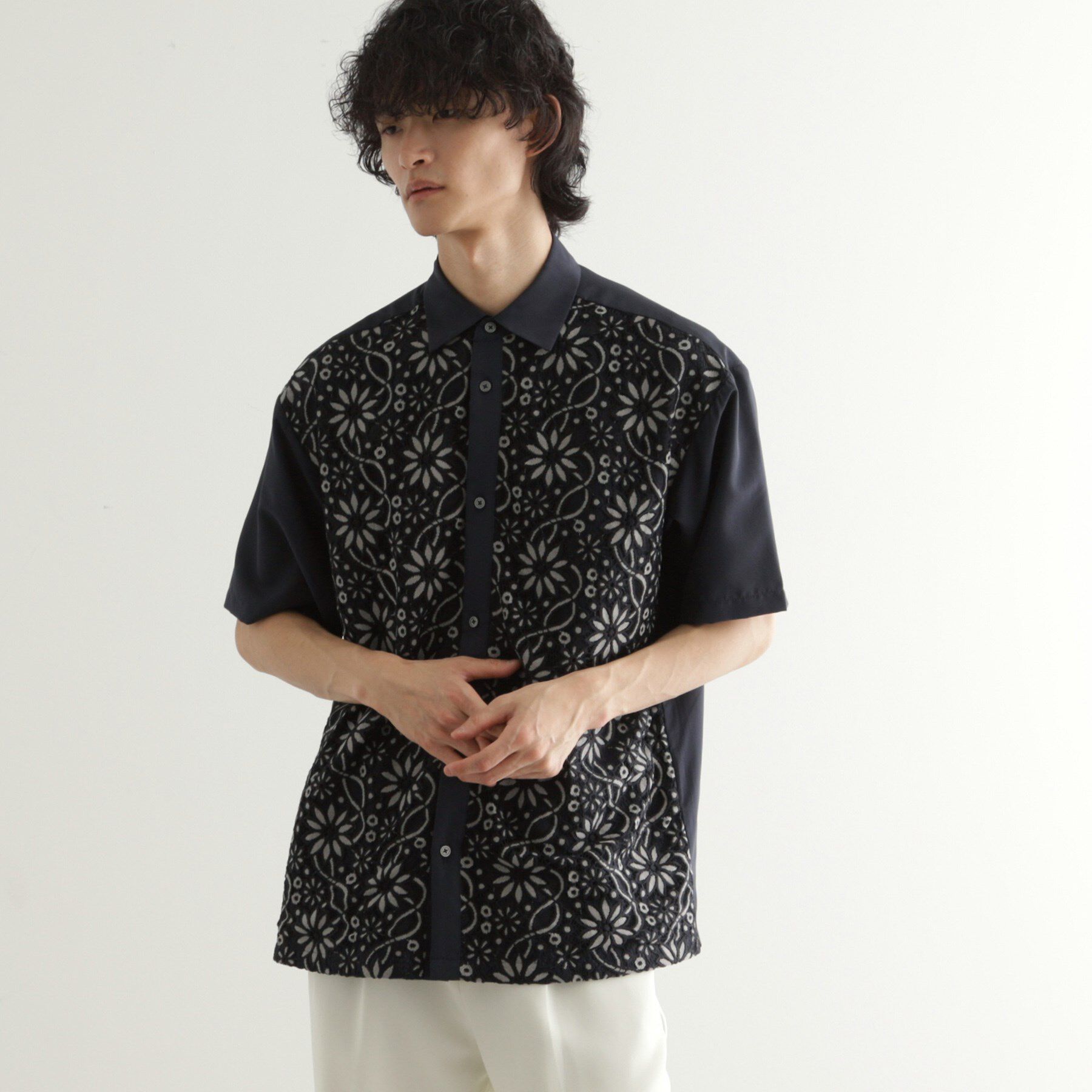 tk.TAKEO KIKUCHI「ボタニカルレースシャツ」|シャツ・ブラウス|