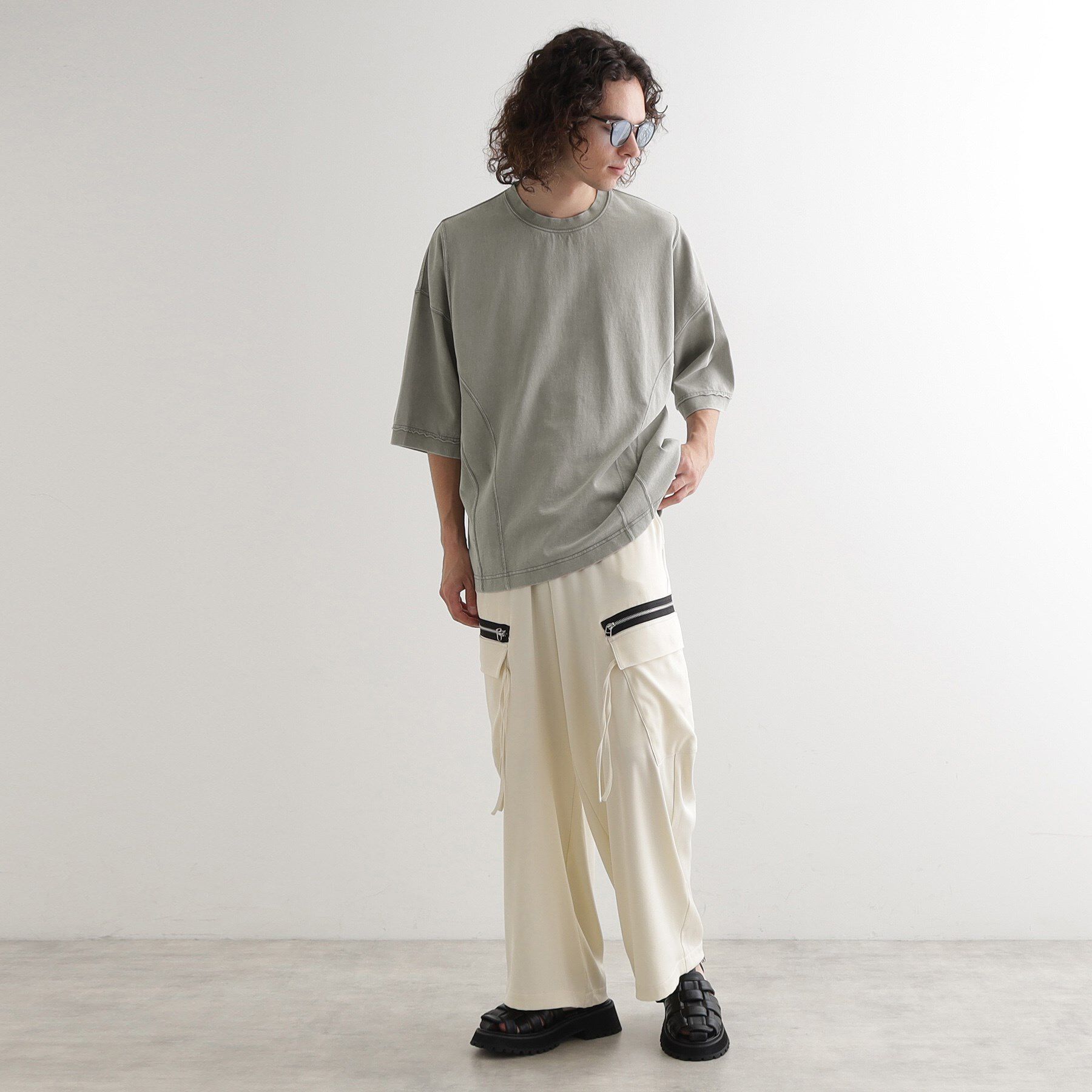 tk.TAKEO KIKUCHI「ヴィンテージクロップドTシャツ/ヴィンテージライク/半袖Tシャツ」|Tシャツ・カットソー|