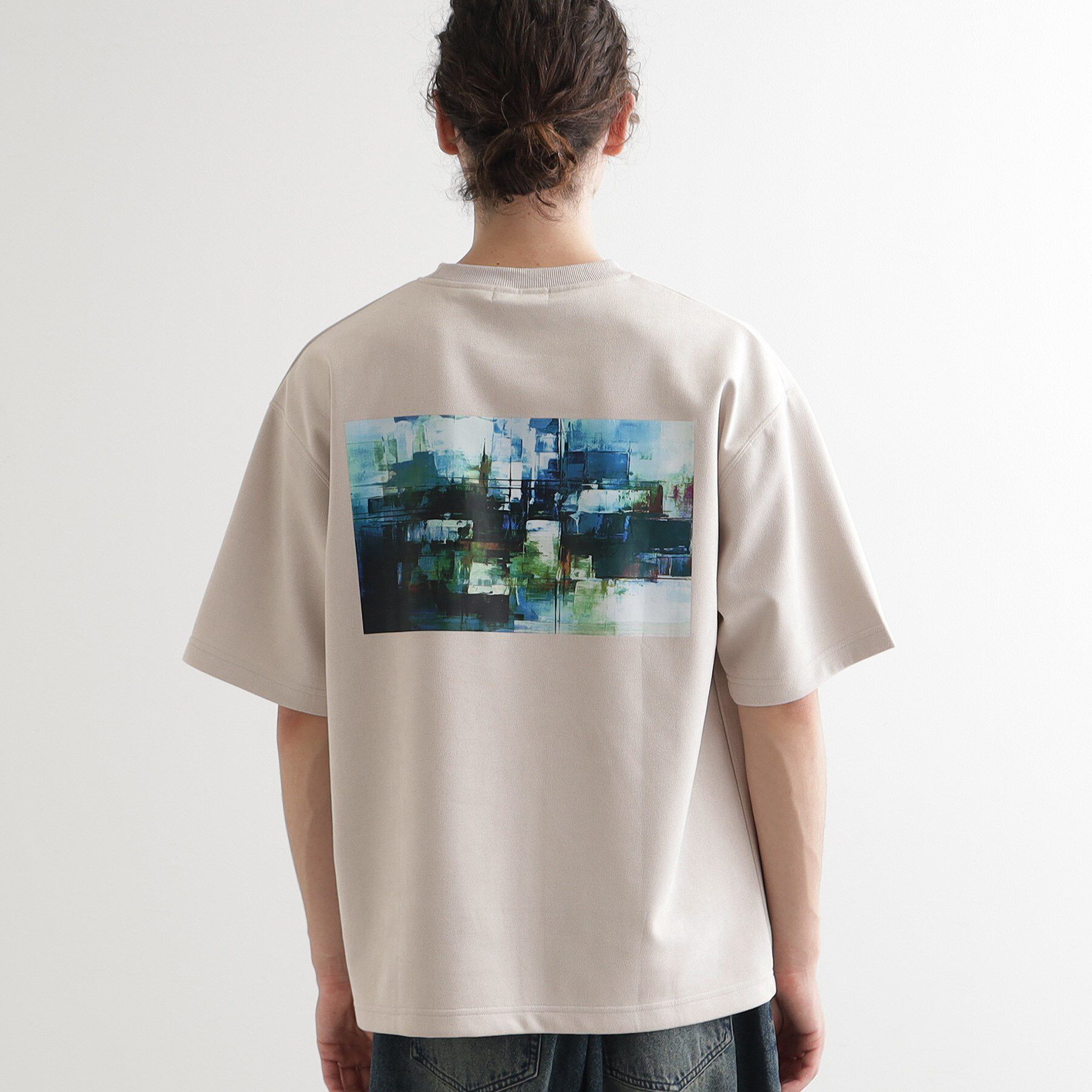 tk.TAKEO KIKUCHI「サマースウェード アブストカットソー」|Tシャツ・カットソー|