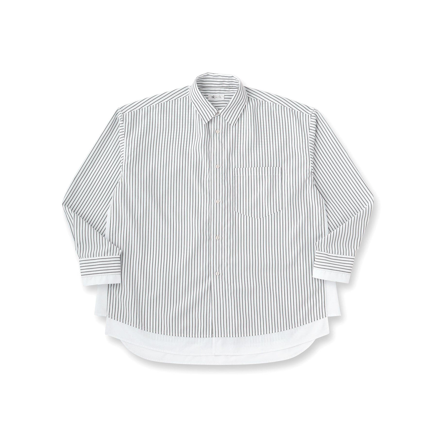tk.TAKEO KIKUCHI「レイヤードストライプシャツ」|シャツ・ブラウス|