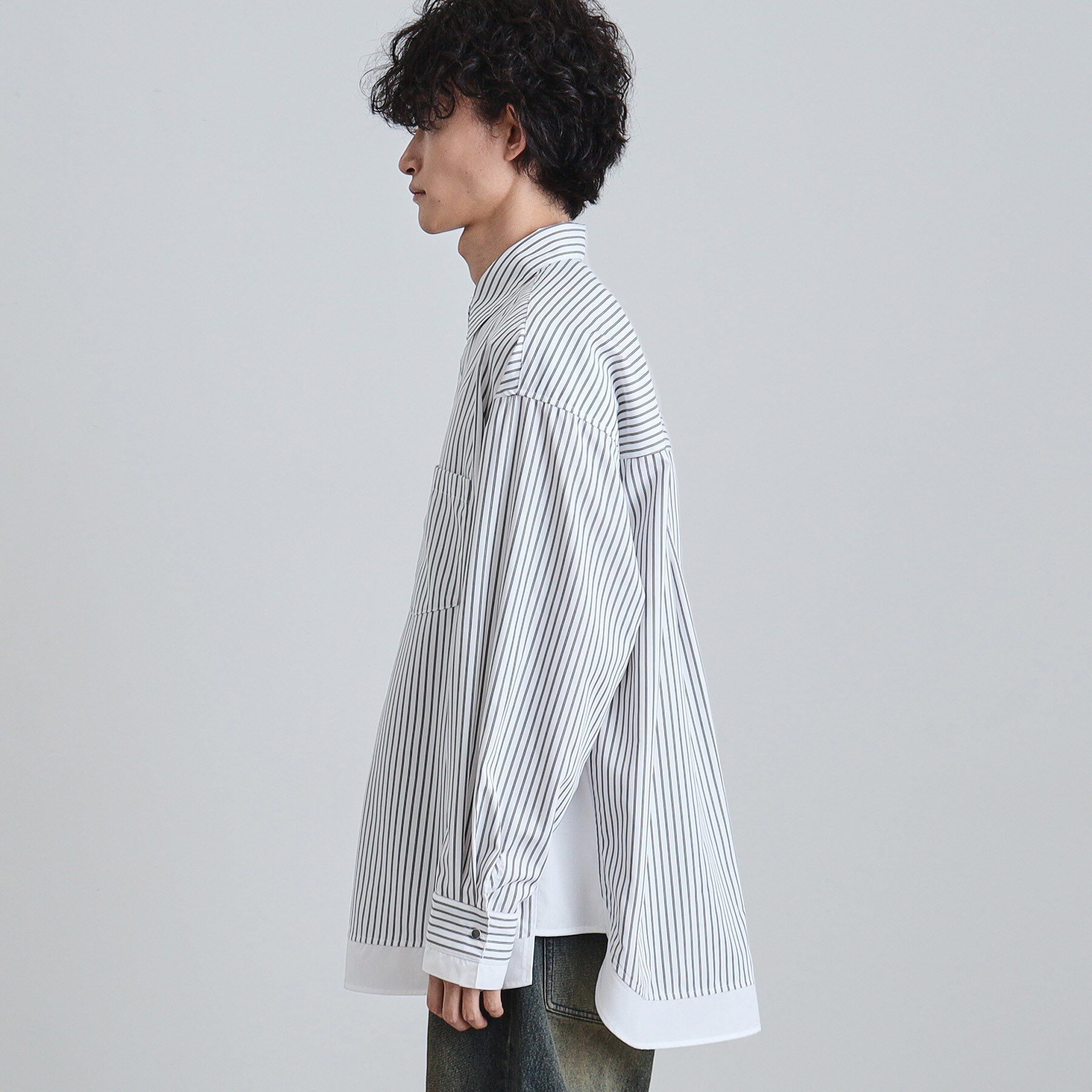 tk.TAKEO KIKUCHI「レイヤードストライプシャツ」|シャツ・ブラウス|