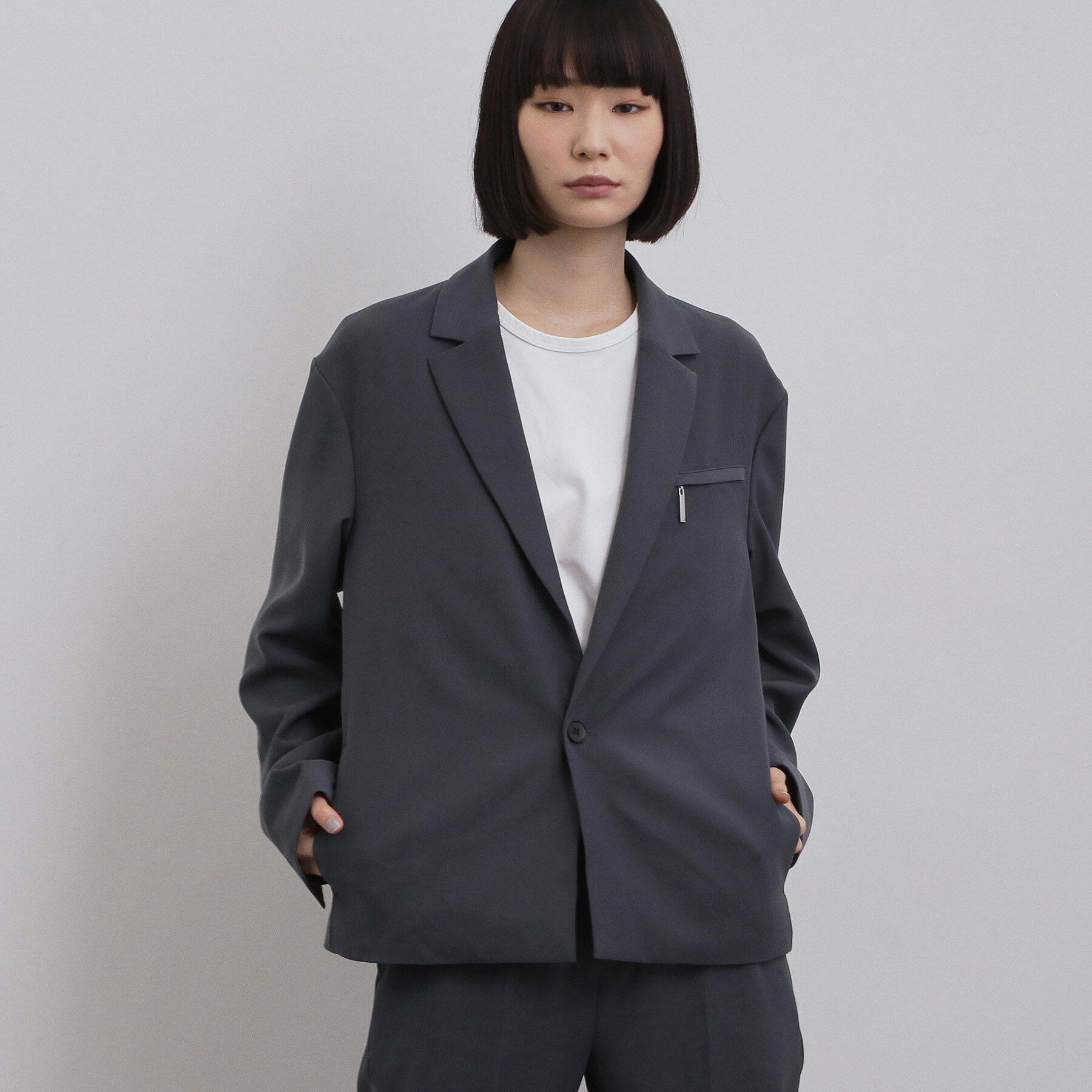 tk.TAKEO KIKUCHI「【セットアップ対応】クロップドジャケット」|テーラードジャケット|