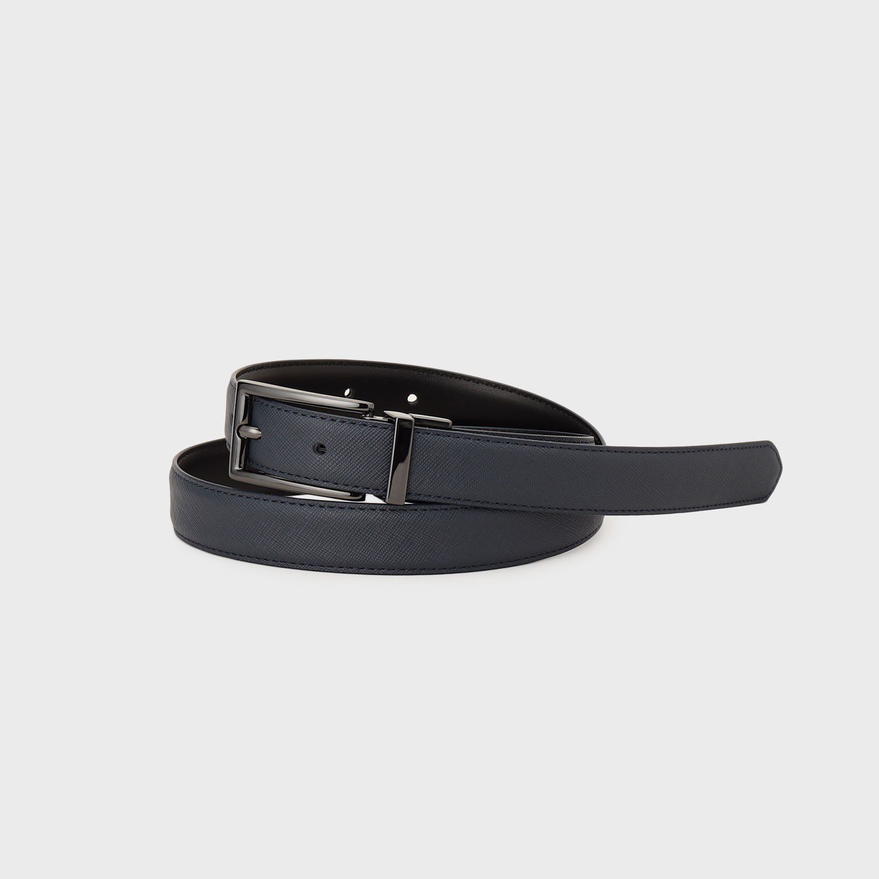 tk.TAKEO KIKUCHI「【２WAY】リバーシブルナローベルト」|ベルト|ネイビー(594)