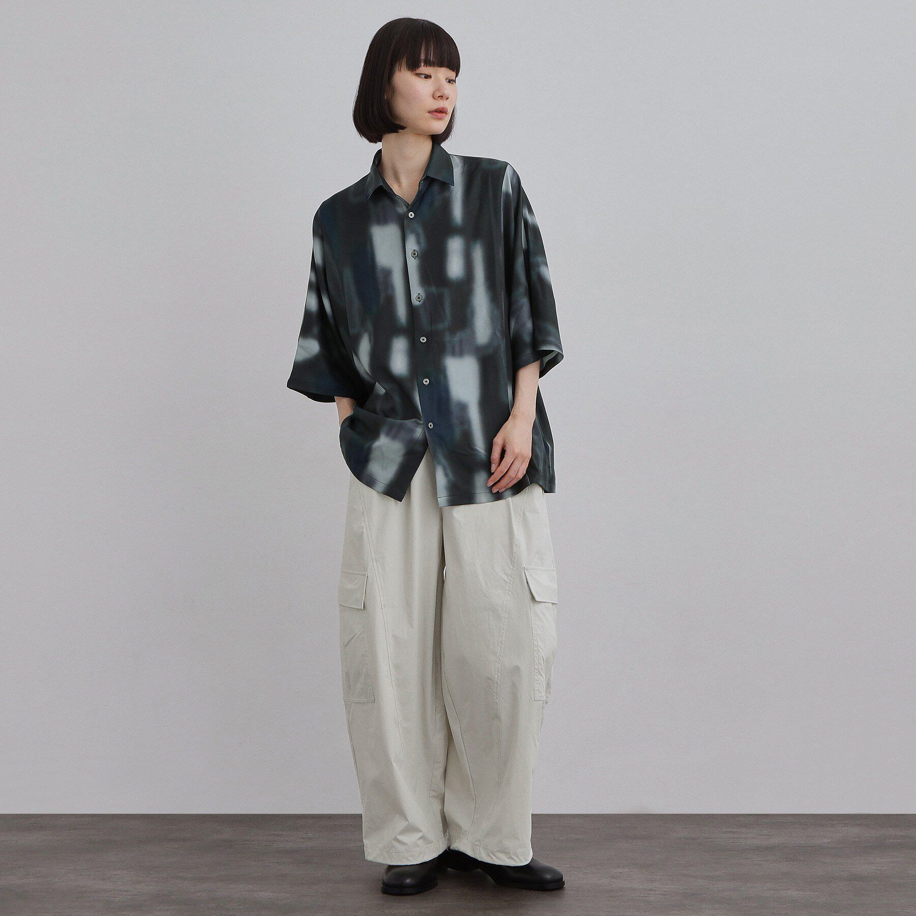 tk.TAKEO KIKUCHI「アブストラクトドルマンシャツ」|シャツ・ブラウス|