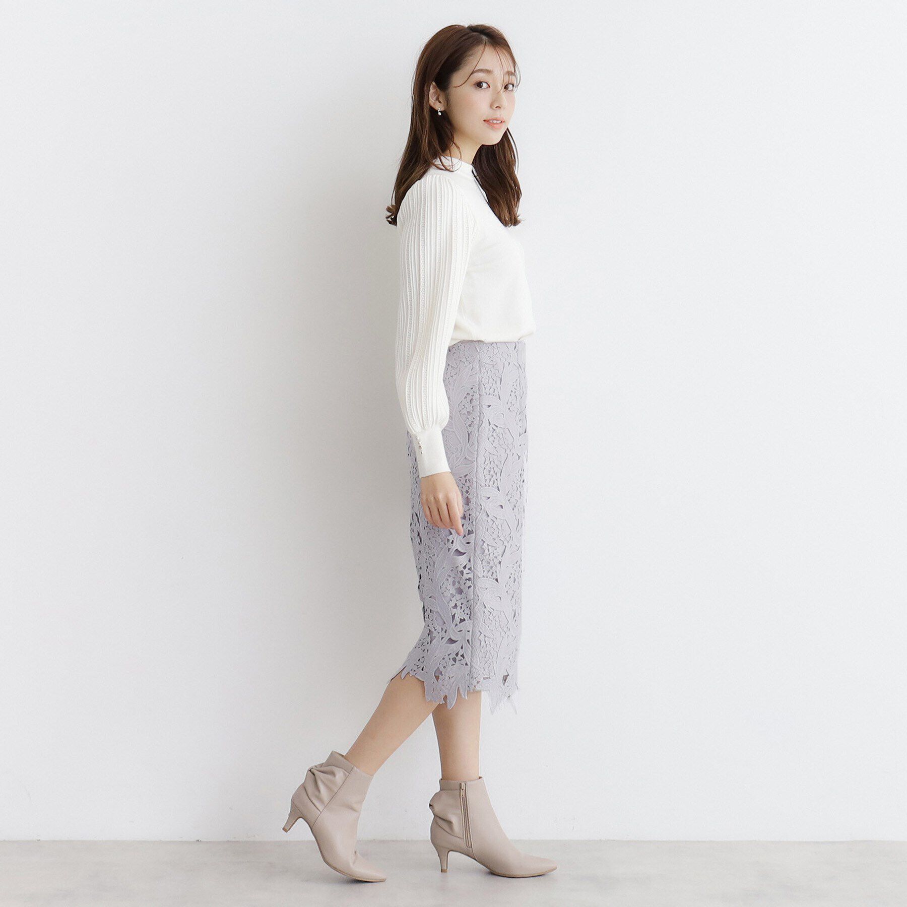 index「スズランレースタイトスカート【洗濯機洗い可】」|スカート|