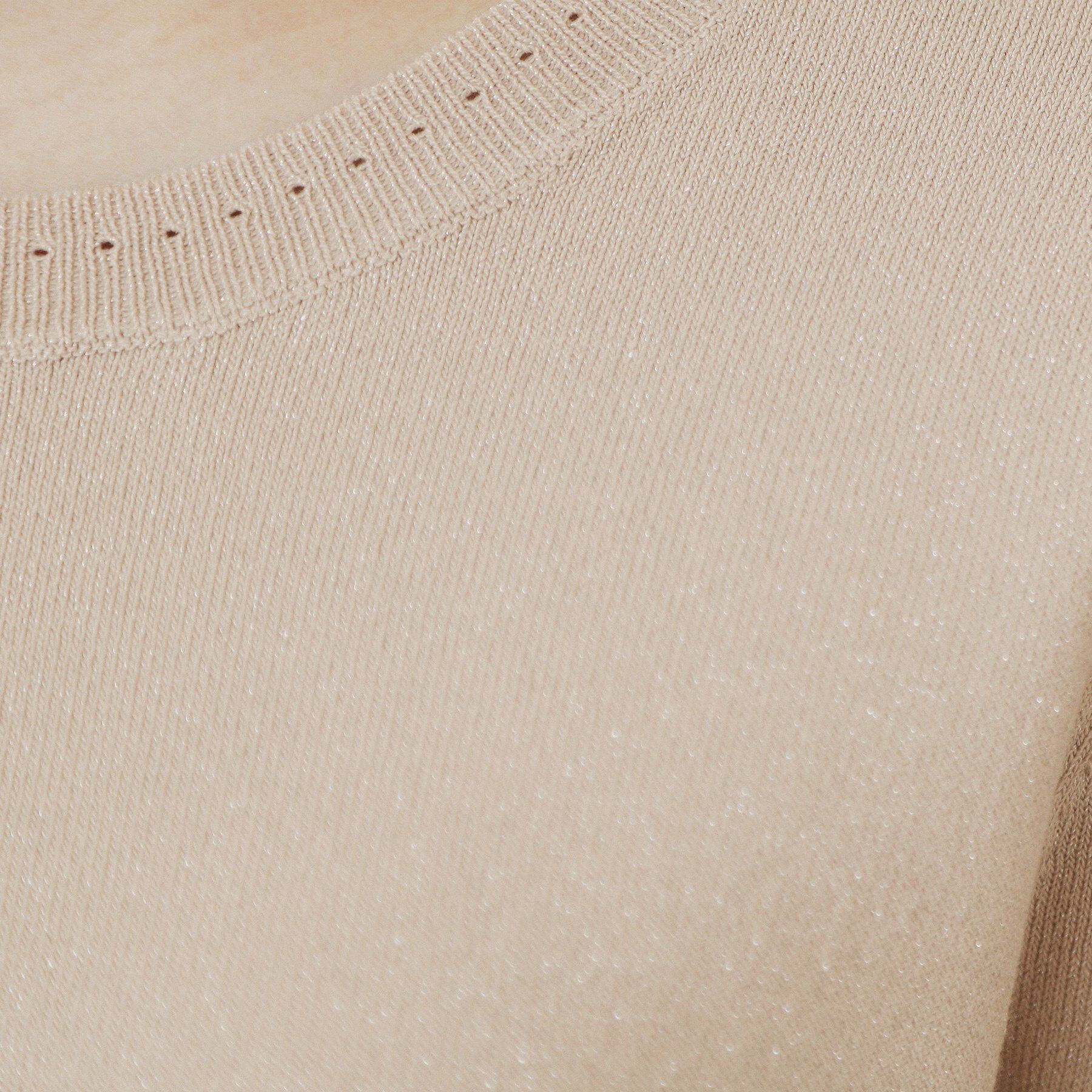 index「《7色展開/XS-LLサイズ》クルーネックデザインスリーブニット【洗濯機洗い可】」|ニット・セーター|