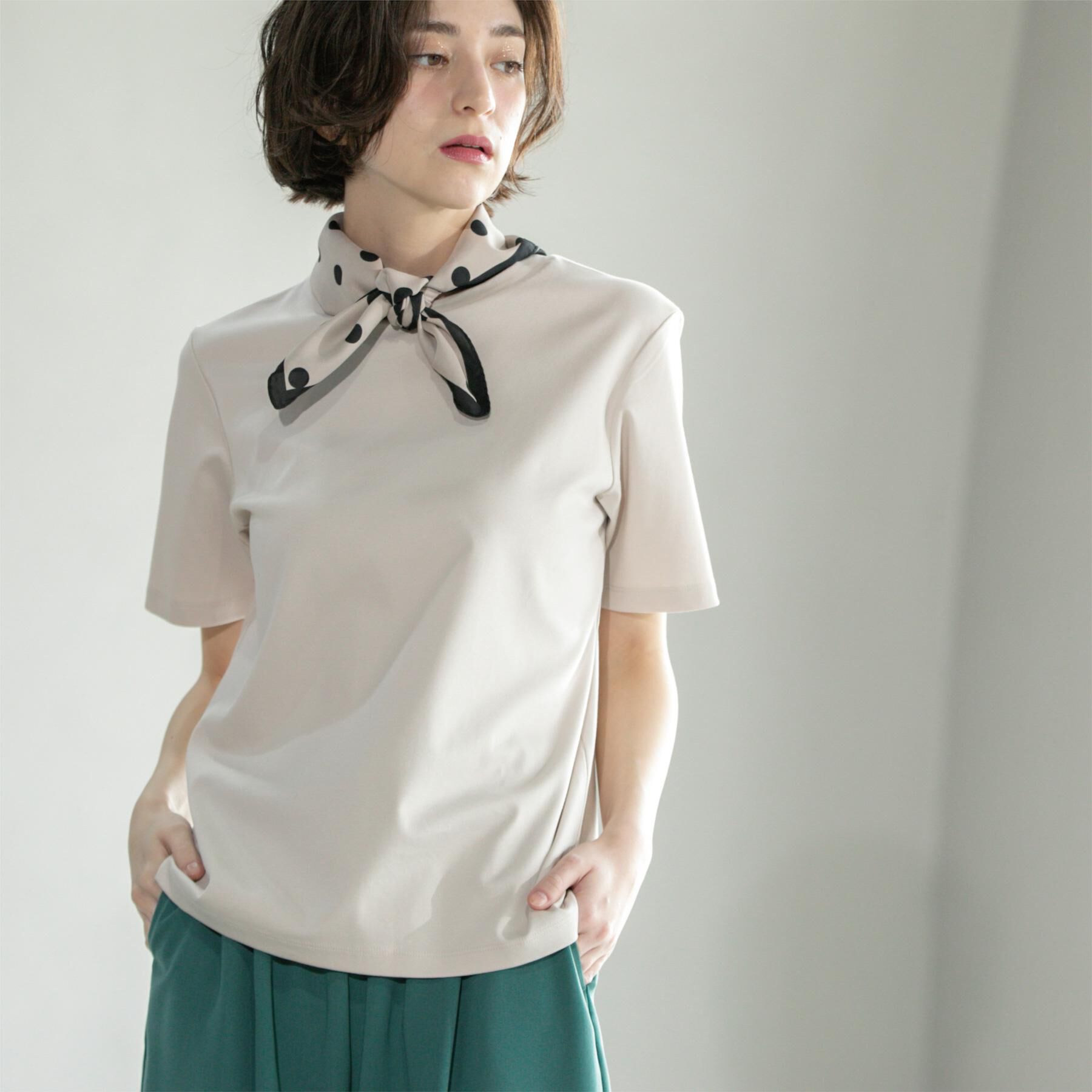 OPAQUE.CLIP「《5色展開/SS-LLサイズ》ベーシックTシャツ【UV/接触冷感/洗濯機洗い可】」|Tシャツ・カットソー|