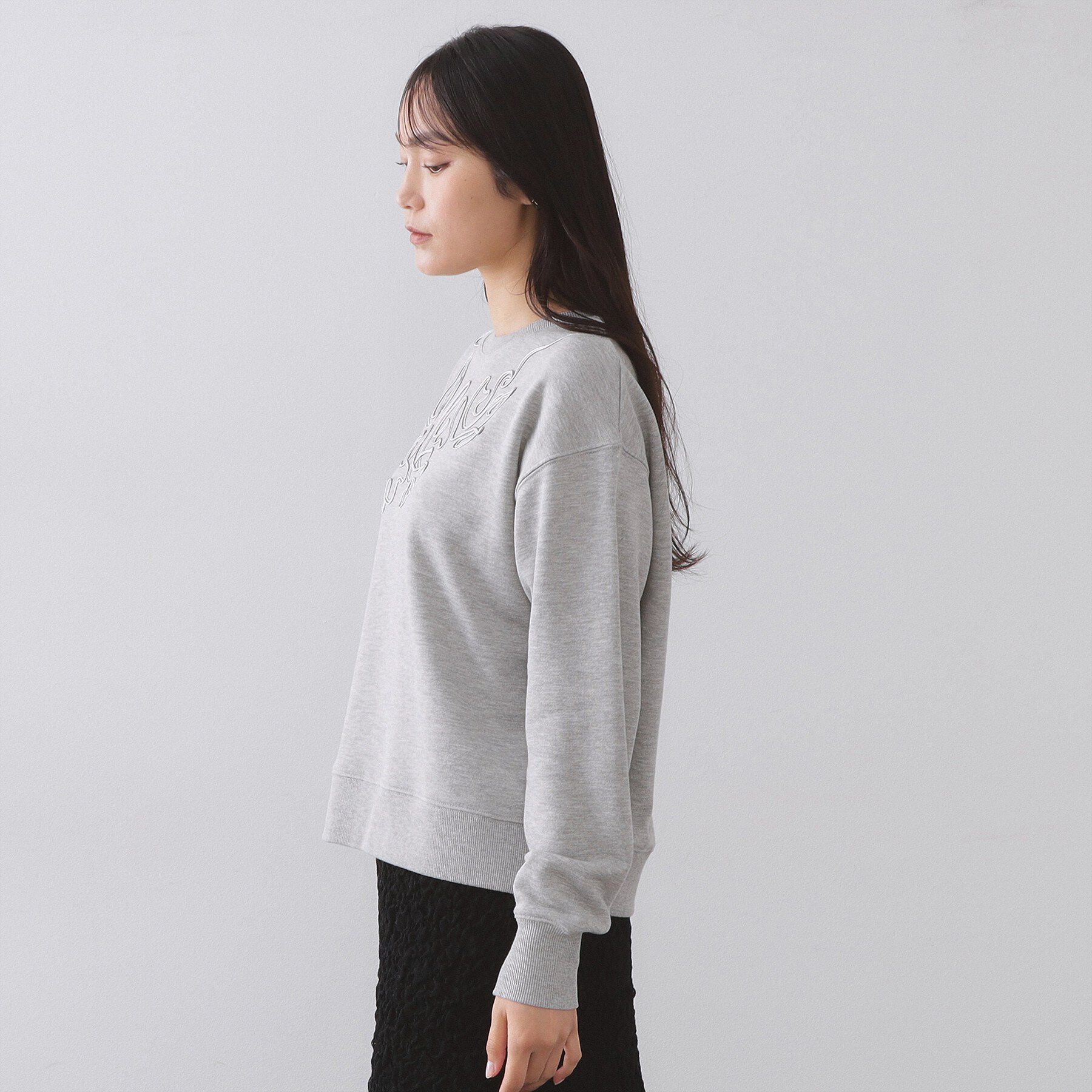 OPAQUE.CLIP「コード刺繍裏毛プルオーバー【洗濯機OK】」|パーカー|