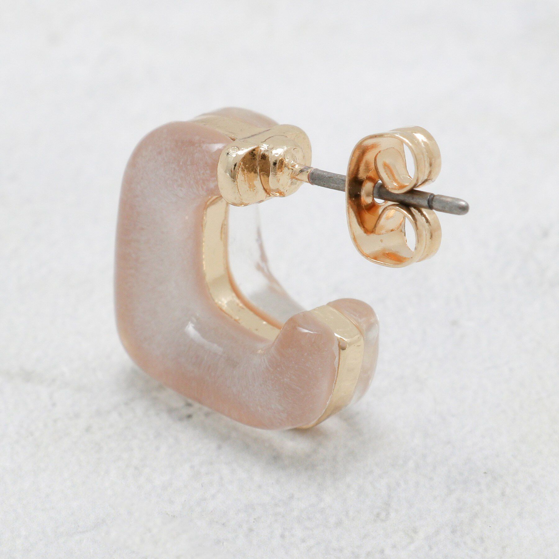 OPAQUE.CLIP「サイドクリア&times;ラメカラーデザインミニピアス」|ピアス|