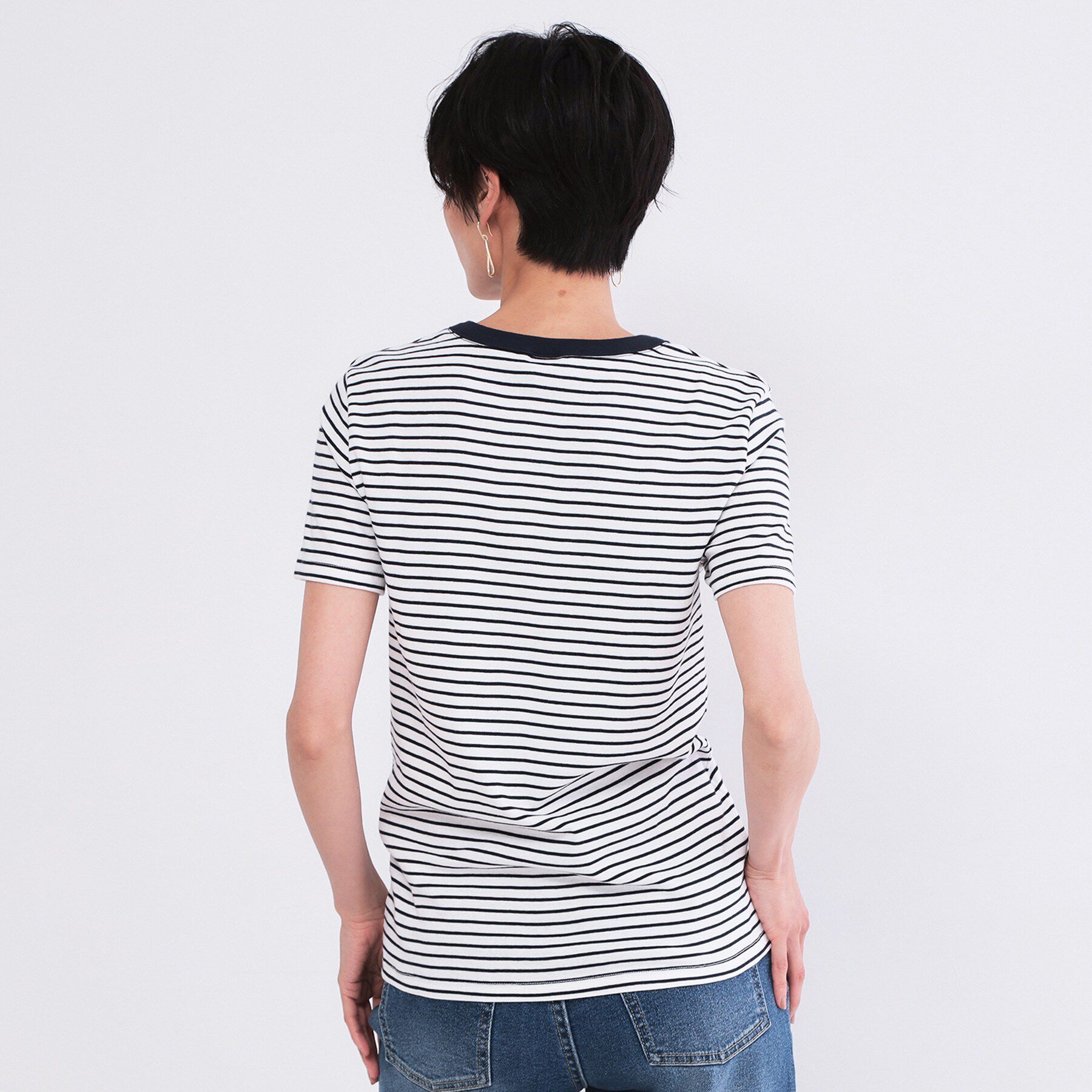 OPAQUE.CLIP「【PETIT BATEAU／プチバトー】ミニマリニエールクルーネック半袖Tシャツ」|Tシャツ・カットソー|