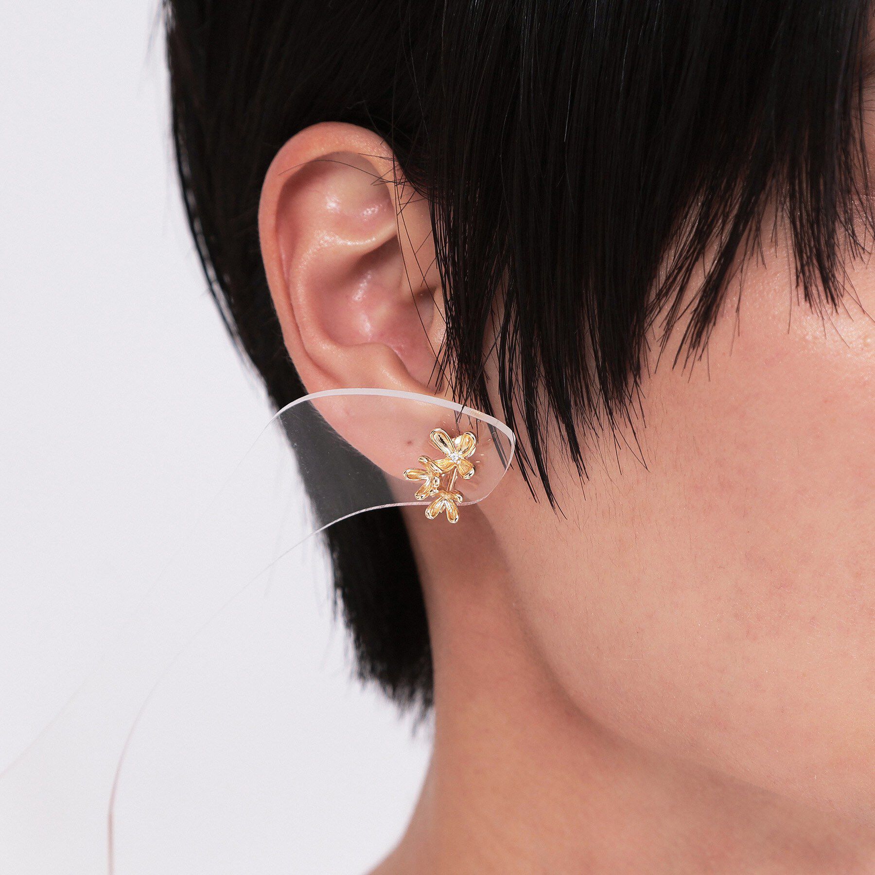 OPAQUE.CLIP「フラワーアッセンブルイヤリング」|イヤリング|