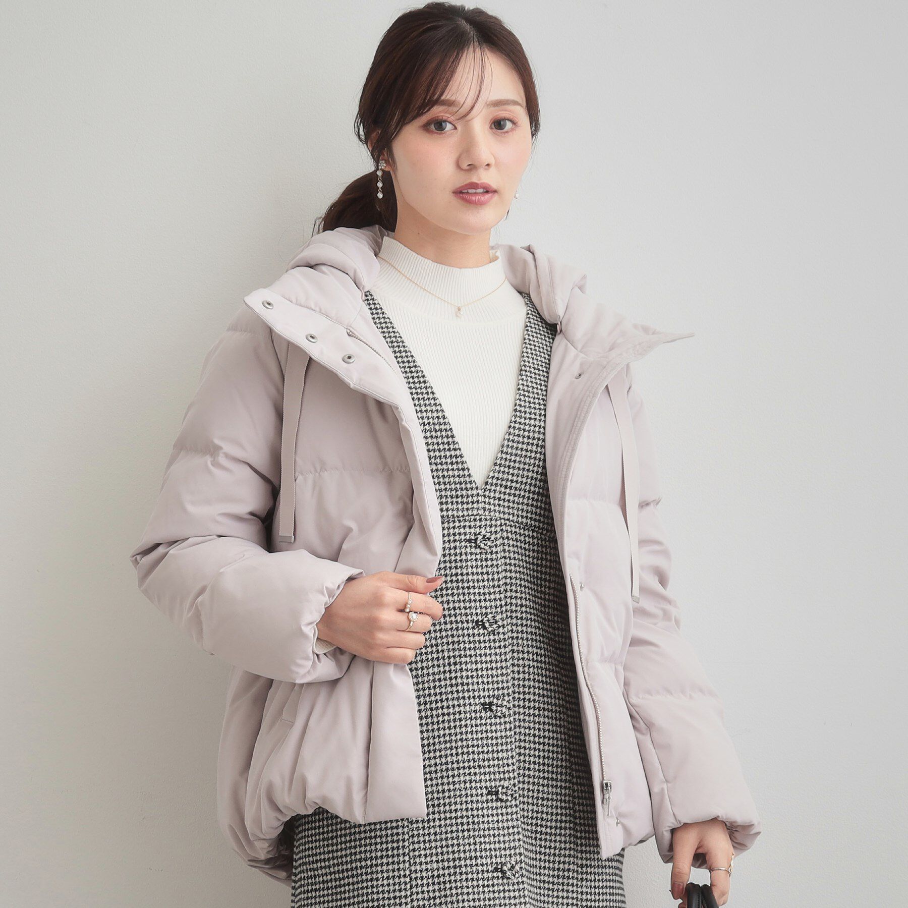 Couture broach「【冬の名品・撥水】愛されダウン」|ダウン|