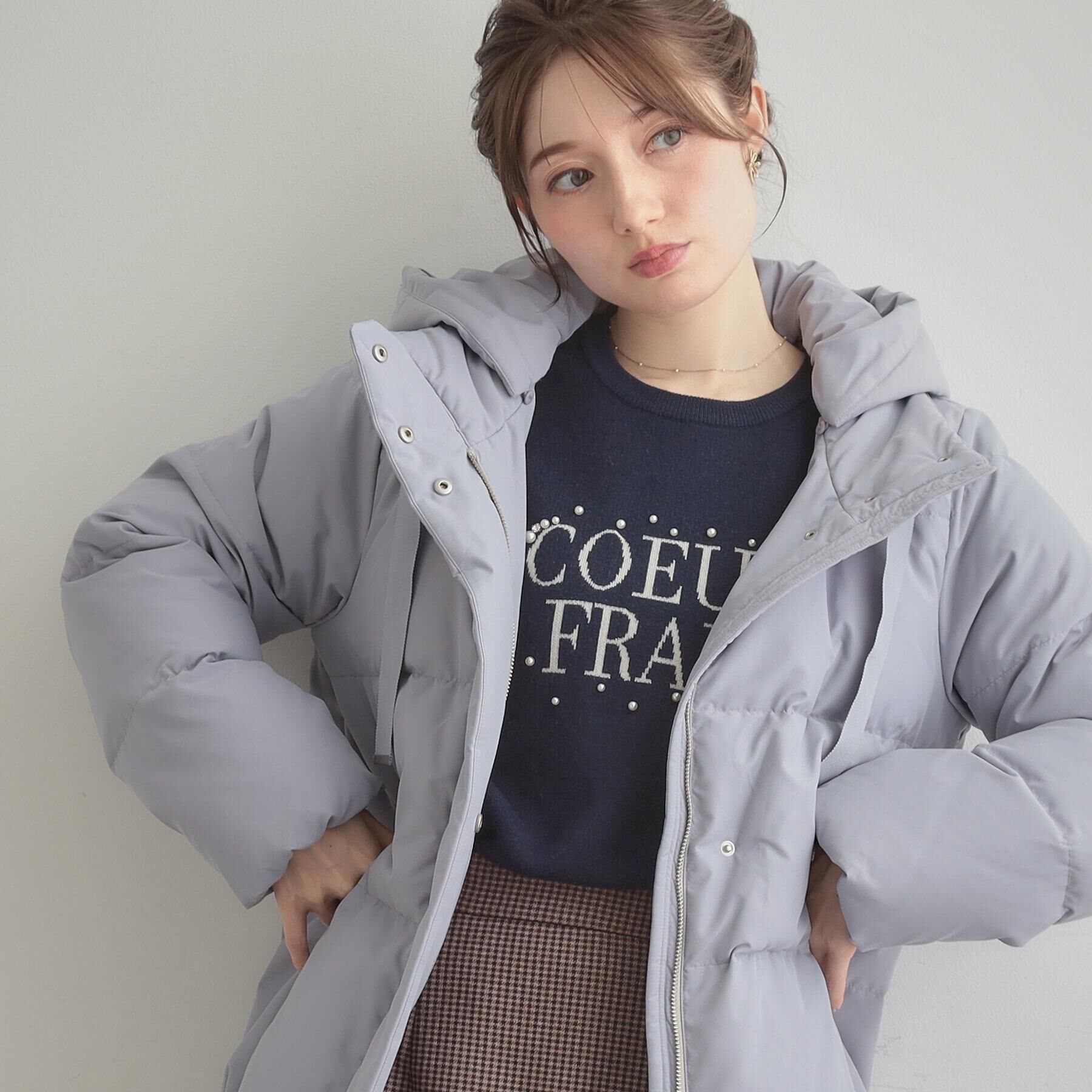 Couture broach「【冬の名品・撥水】愛されダウン」|ダウン|