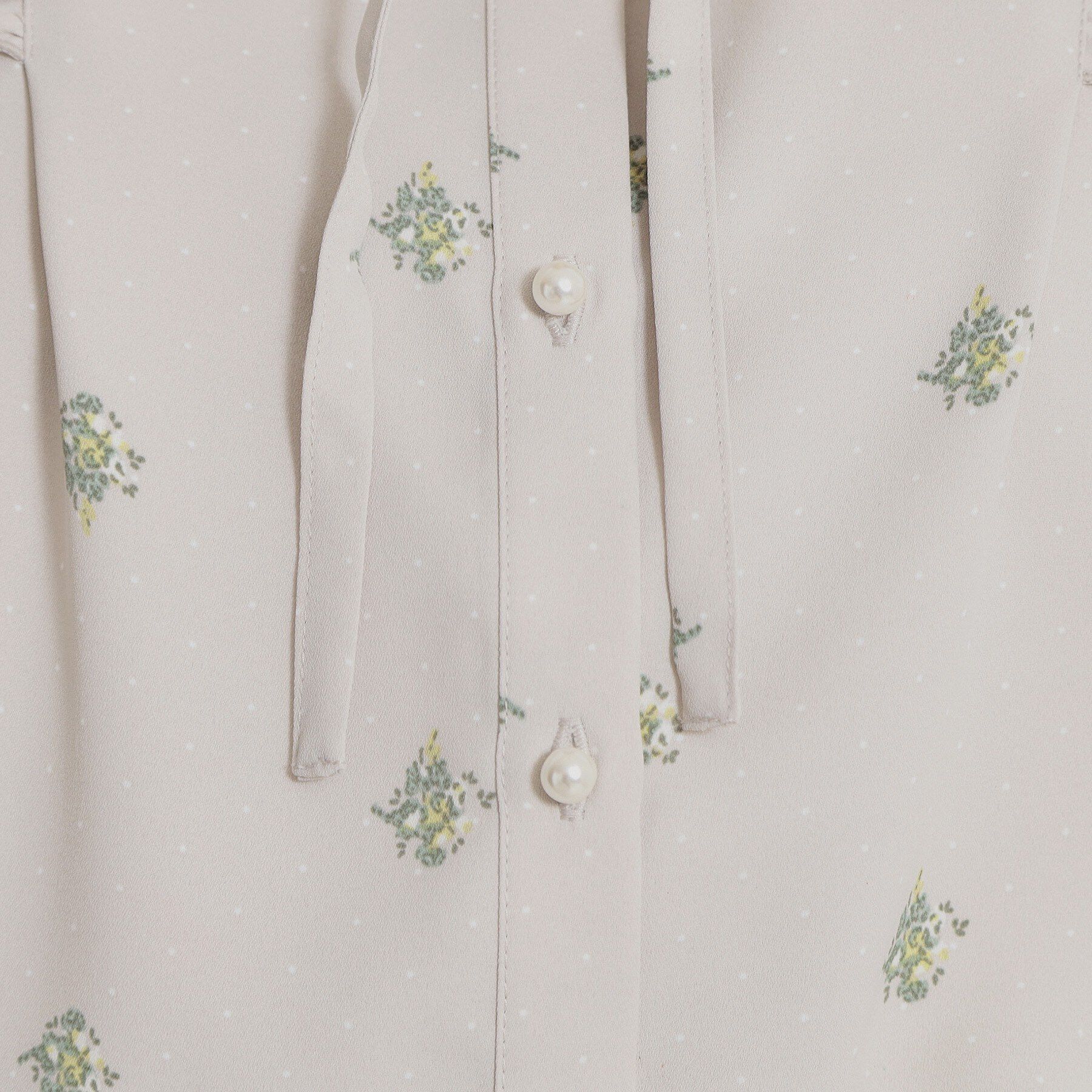 Couture broach「【洗える】ドットフラワー ブラウス」|シャツ・ブラウス|