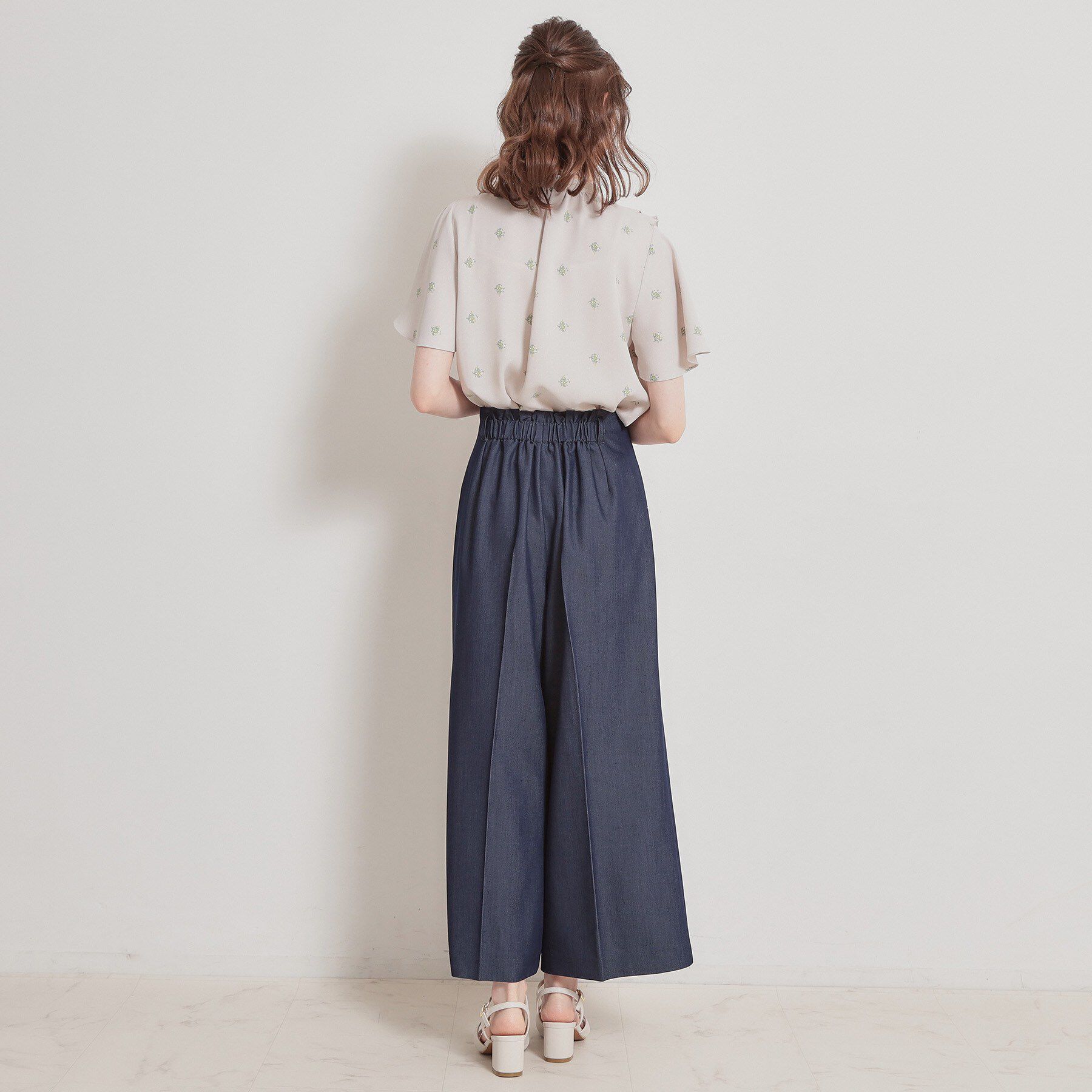 Couture broach「【洗える】ドットフラワー ブラウス」|シャツ・ブラウス|