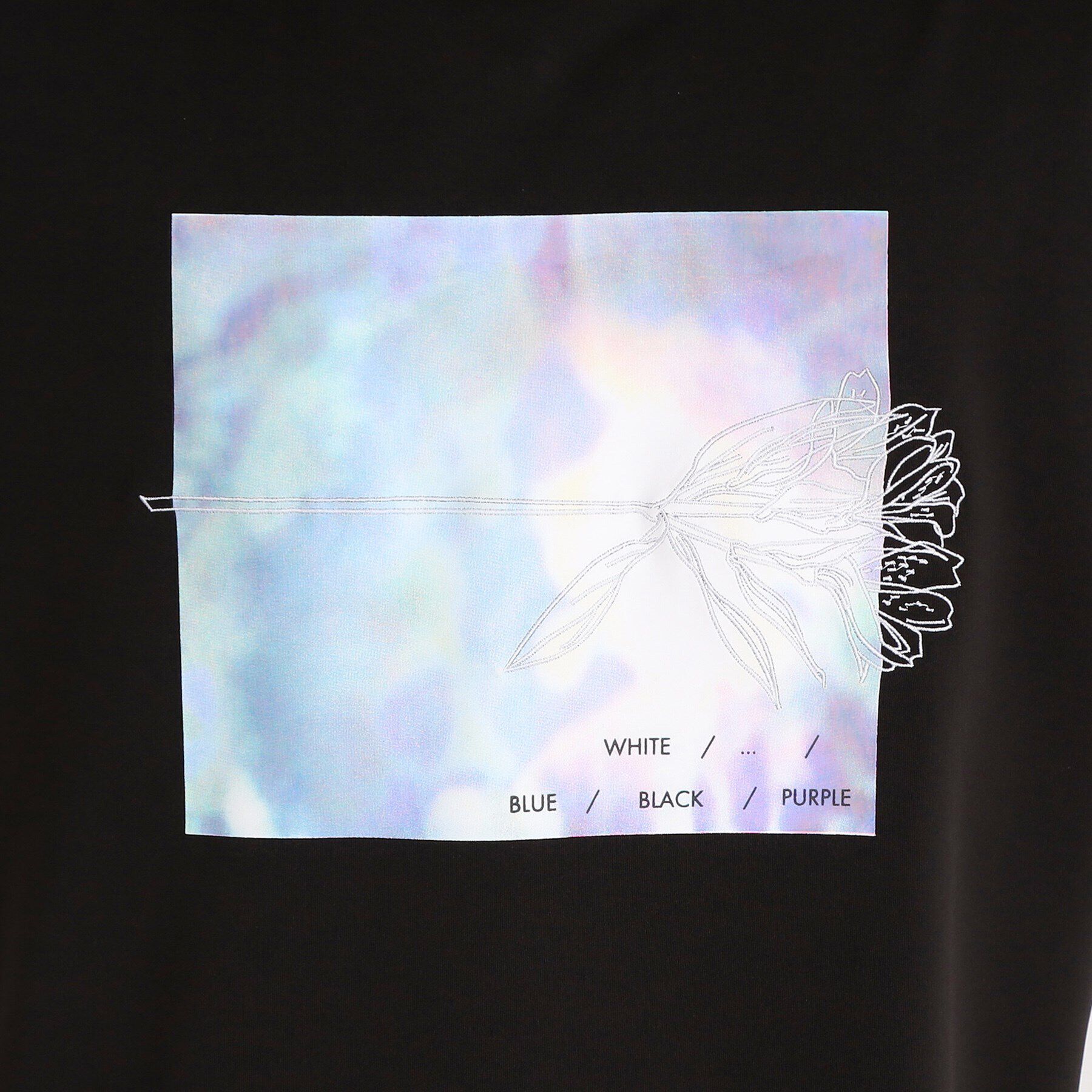 THE SHOP TK「フラワー刺繍＋グラフィックロングTシャツ」|Tシャツ・カットソー|