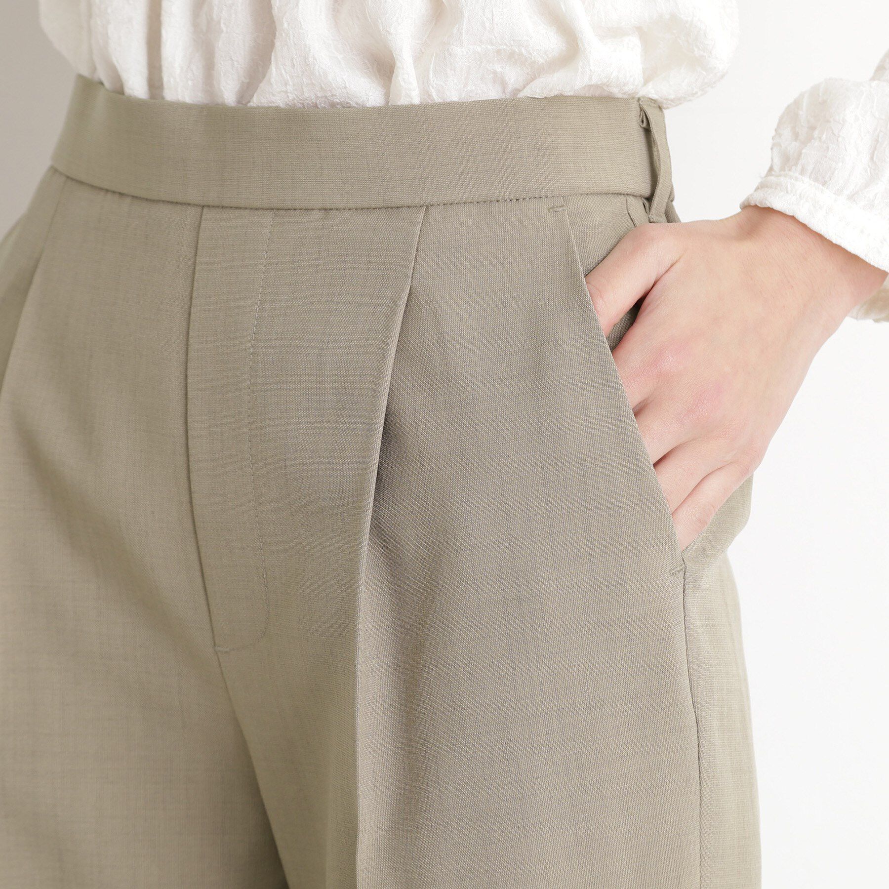 THE SHOP TK「【XS-XLサイズ】麻調テーパードパンツ/洗濯機OK/from the VOICE」|その他|