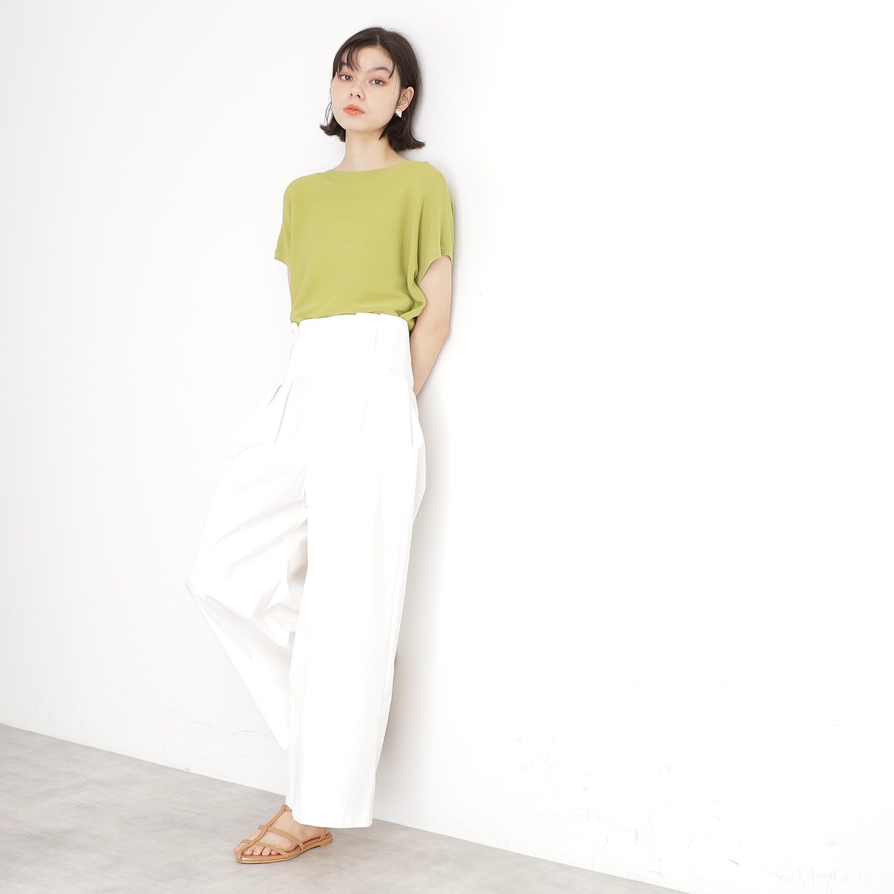 THE SHOP TK「美人フレンチニット【8色展開/WEB限定カラー/洗濯機OK/毛玉になりにくい】」|ニット・セーター|