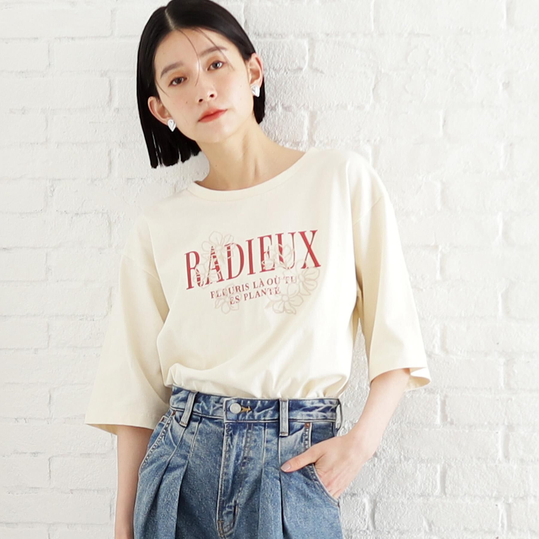 THE SHOP TK「オーガニックコットンロゴＴ【洗濯機OK】」|Tシャツ・カットソー|