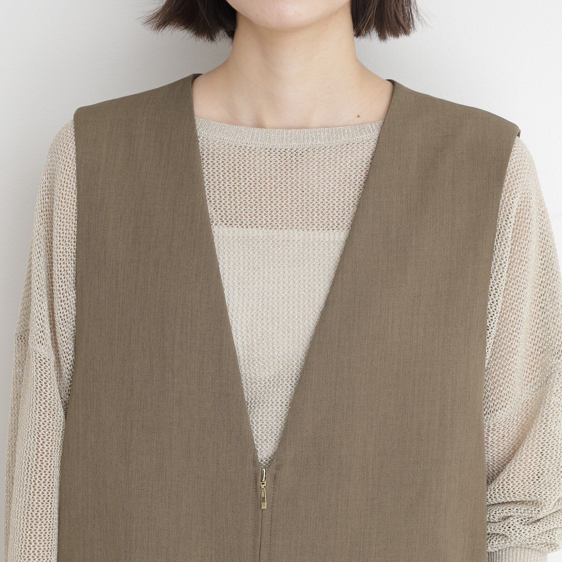 THE SHOP TK「2WAYジップジャンスカ【洗える】」|ワンピース|