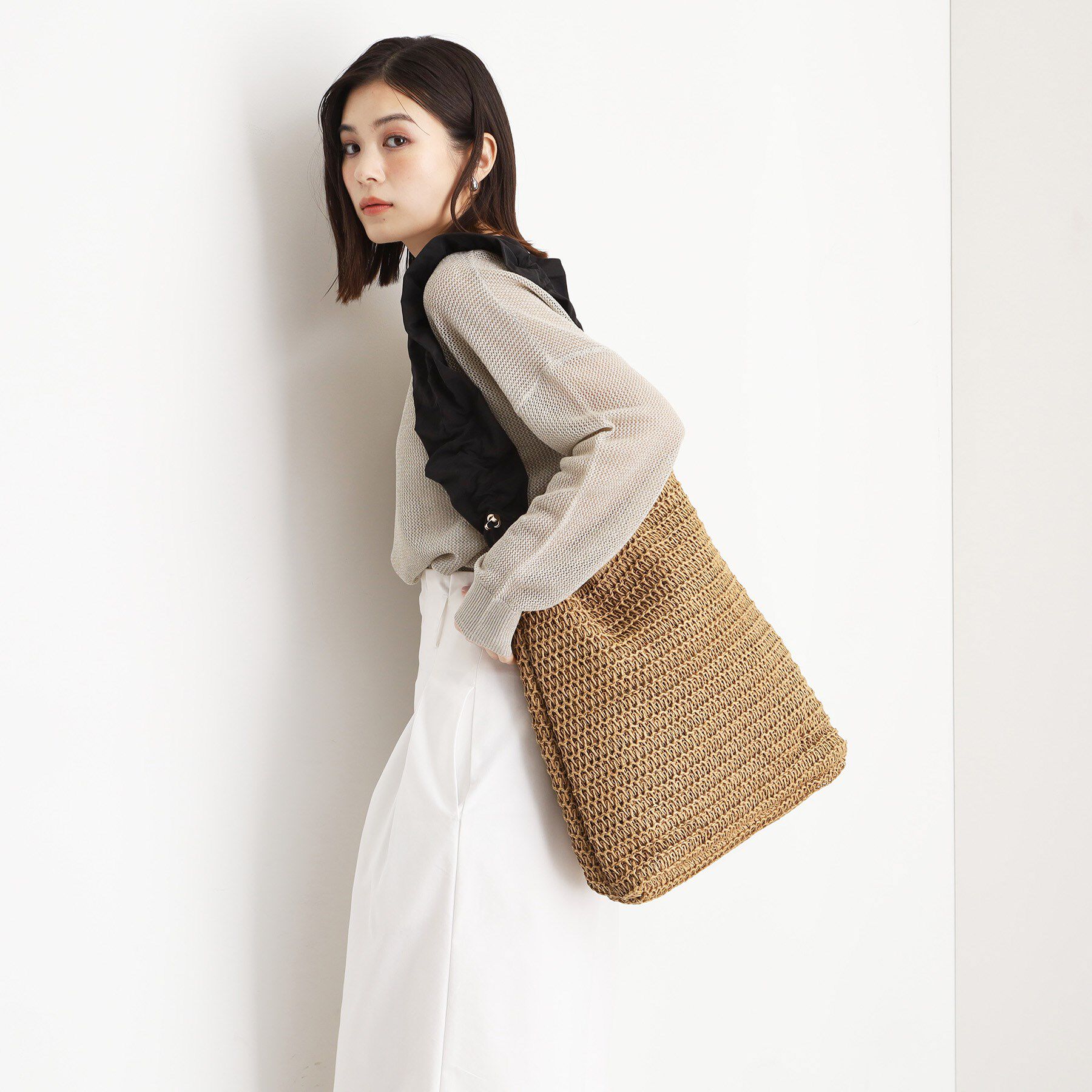 THE SHOP TK「タフタフリル雑材トート」|トートバッグ|