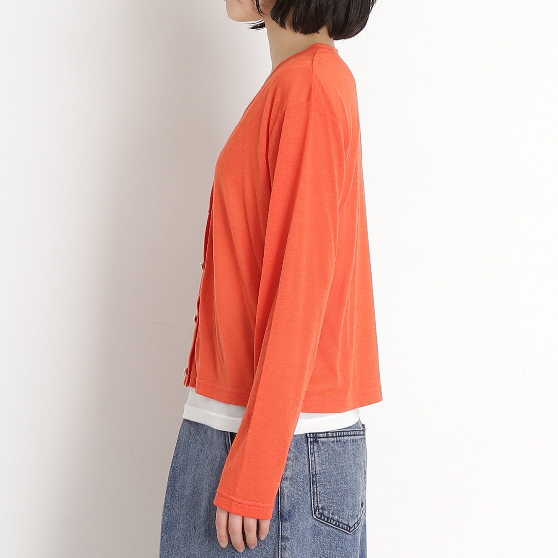 THE SHOP TK「シアーカーデ＆タンクトップ【セットアイテム/洗える】」|カーディガン|