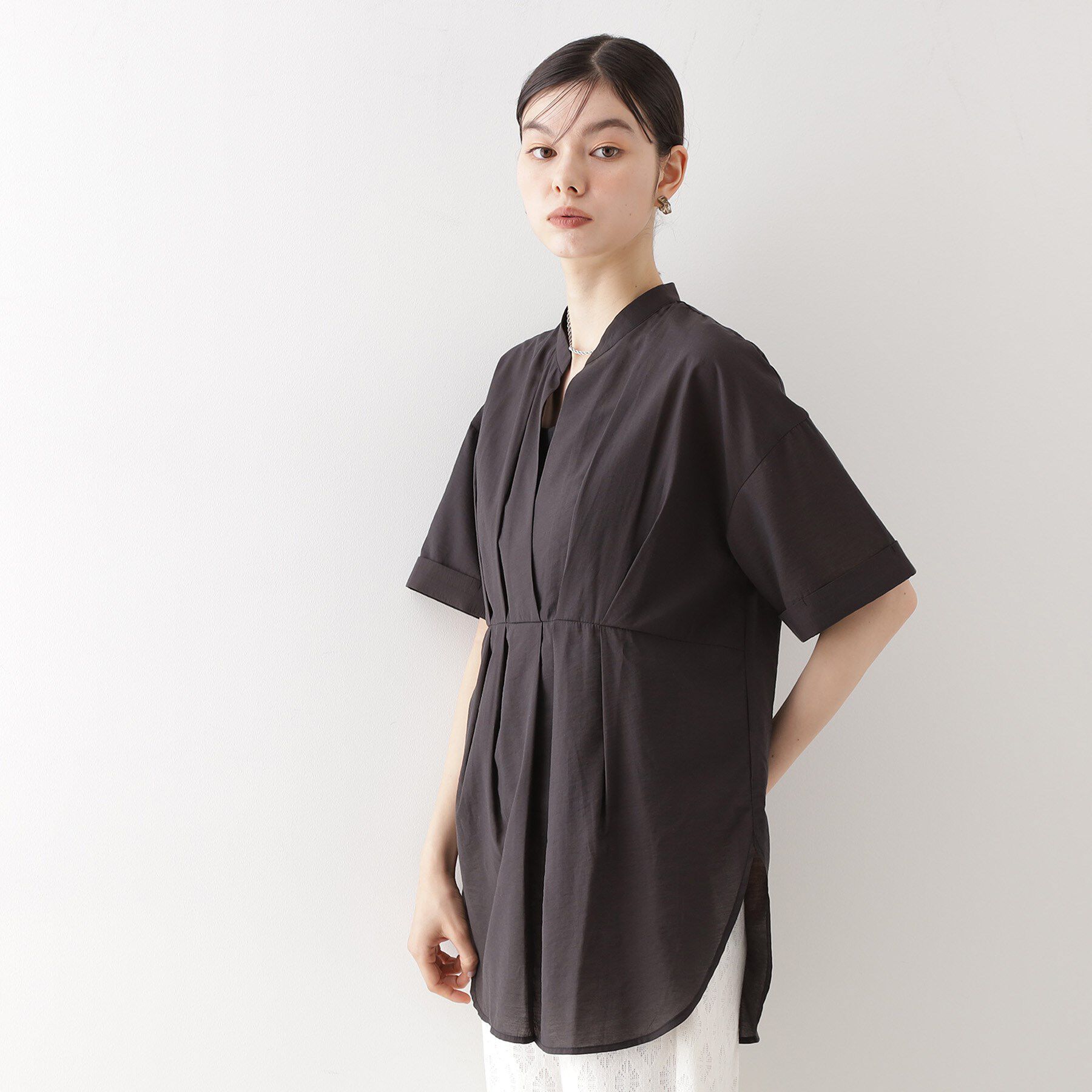 THE SHOP TK「ウエストタックチュニック【体型カバー/洗濯機OK】」|シャツ・ブラウス|