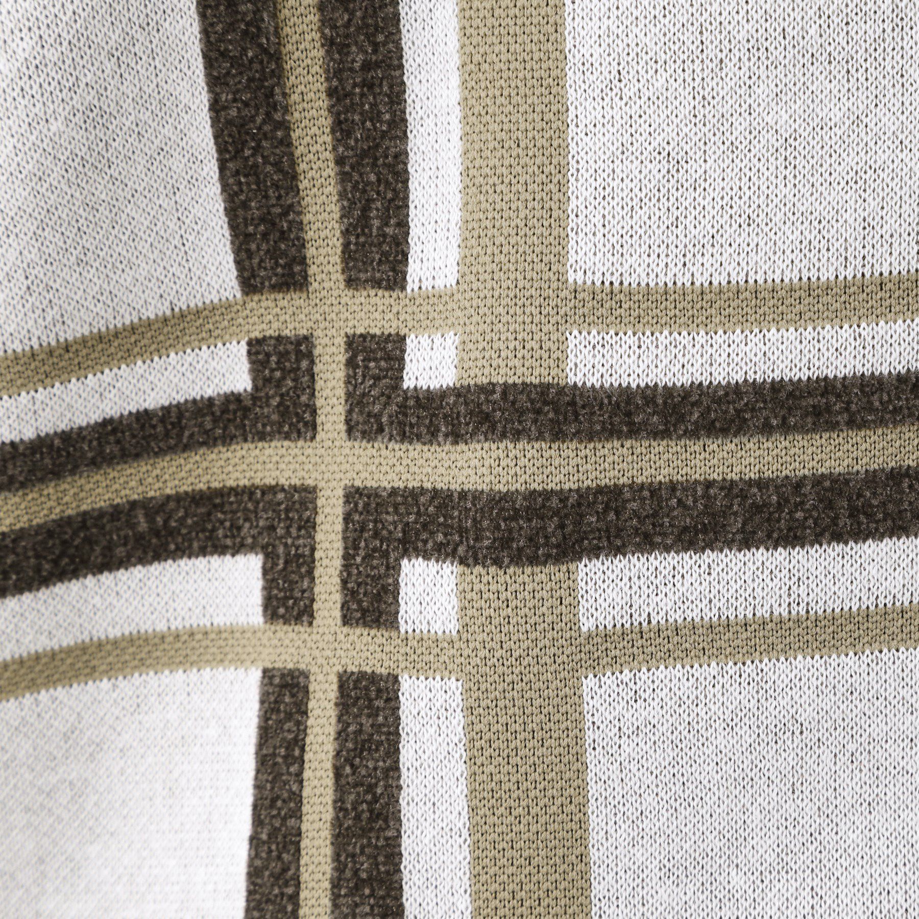 THE SHOP TK「チェックジャカードニット【洗濯機OK】」|ニット・セーター|