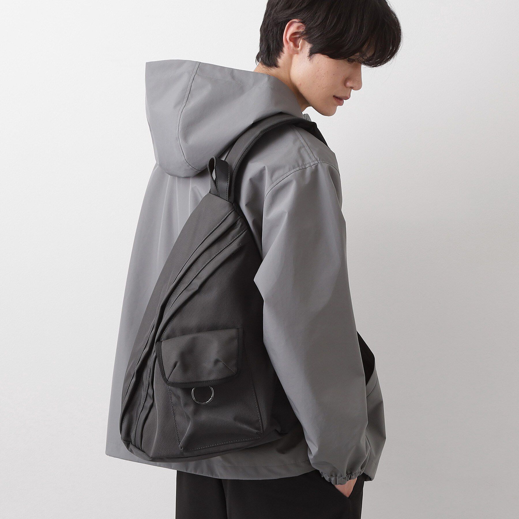 THE SHOP TK「ツイル スリング ショルダーバック」|その他|チャコールグレー(0